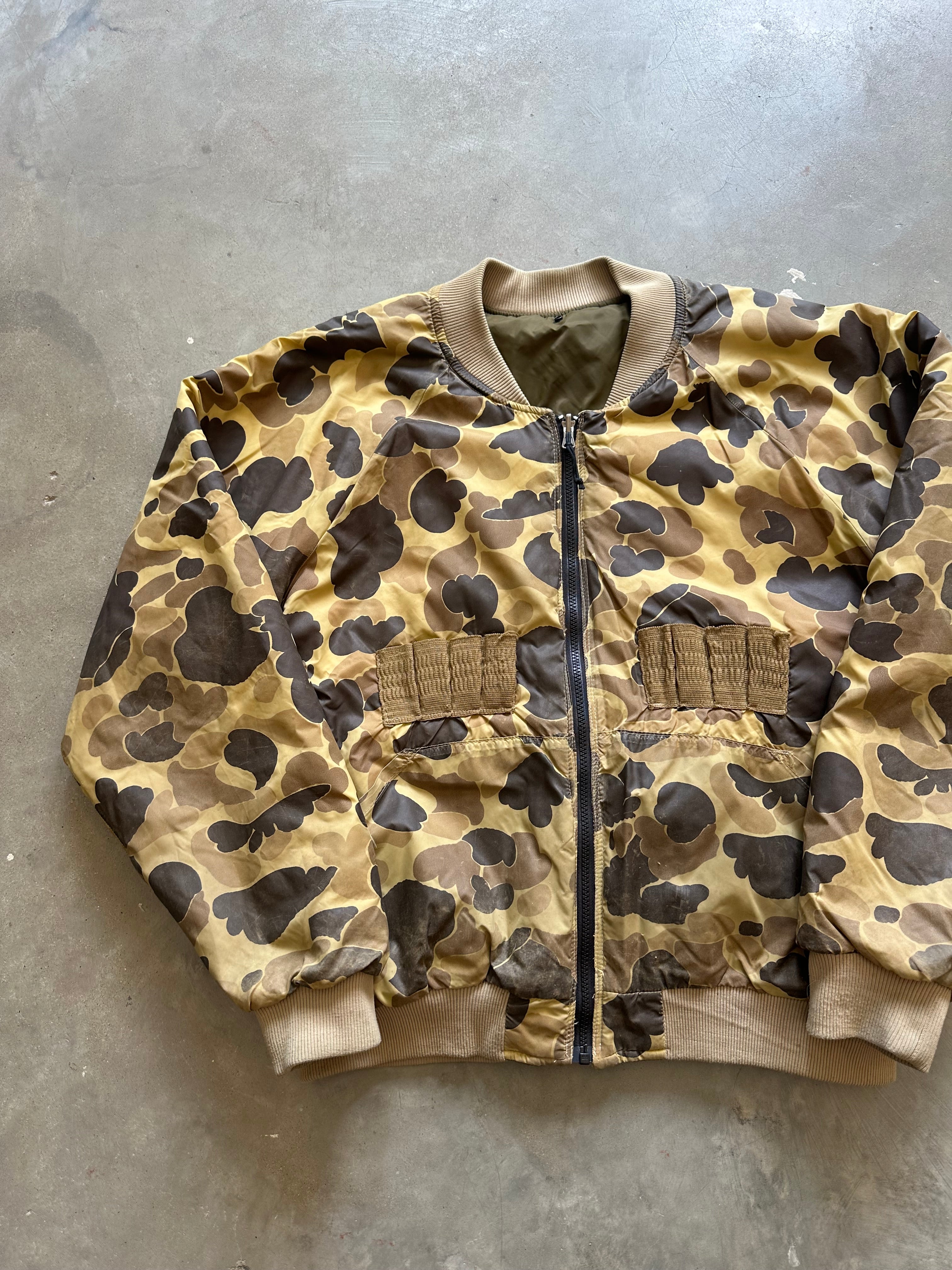 Vintage Duck Camo Bomber Jacket (L)