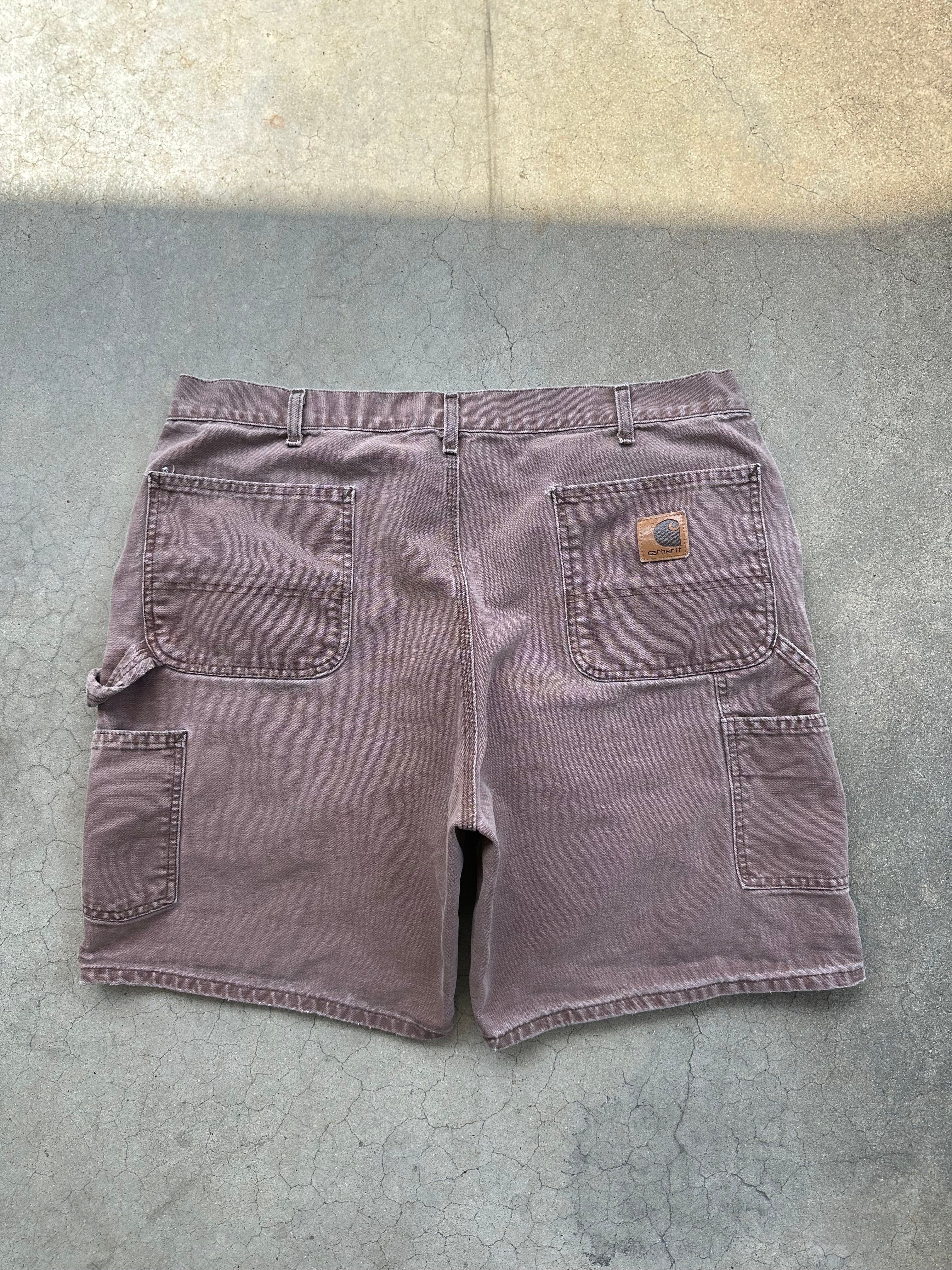 Vintage Faded Carhartt Brown Shorts (38”)