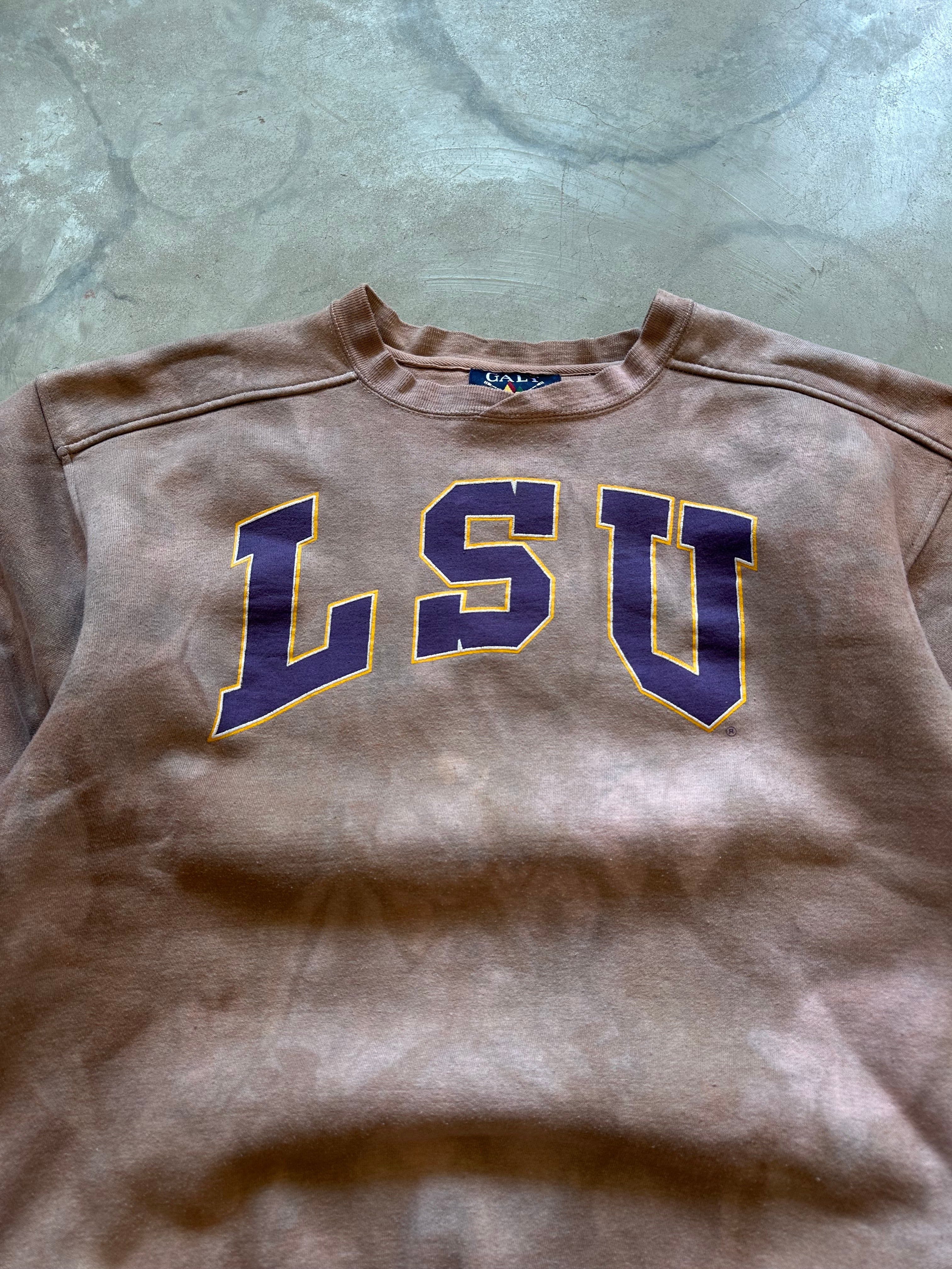 1990s LSU Tigers Overdyed Crewneck (XL)