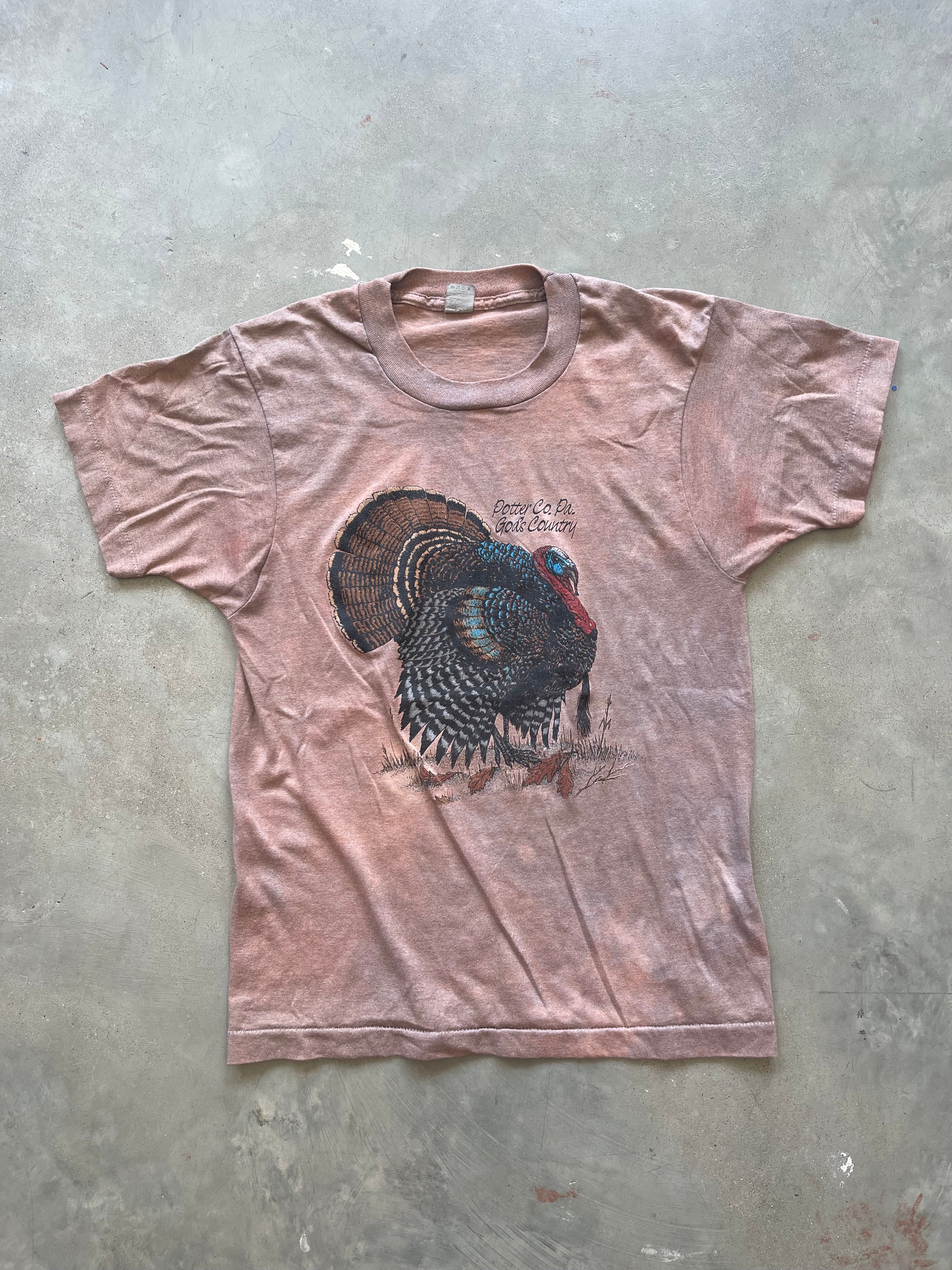 1980’s Overdyed Potter County Turkey Shirt (XS)