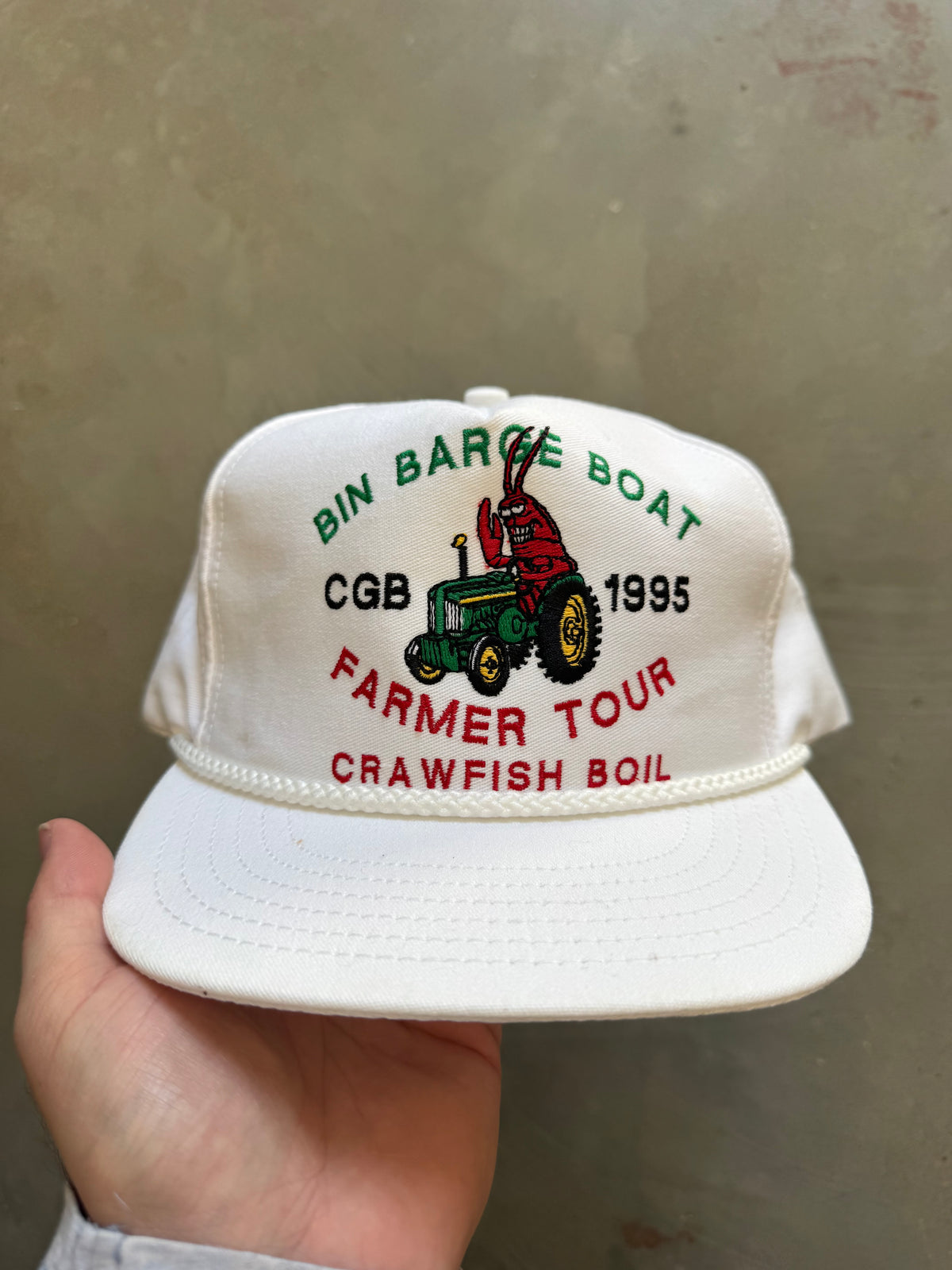 1995 Bin Barge Boat Farmer Tour Hat