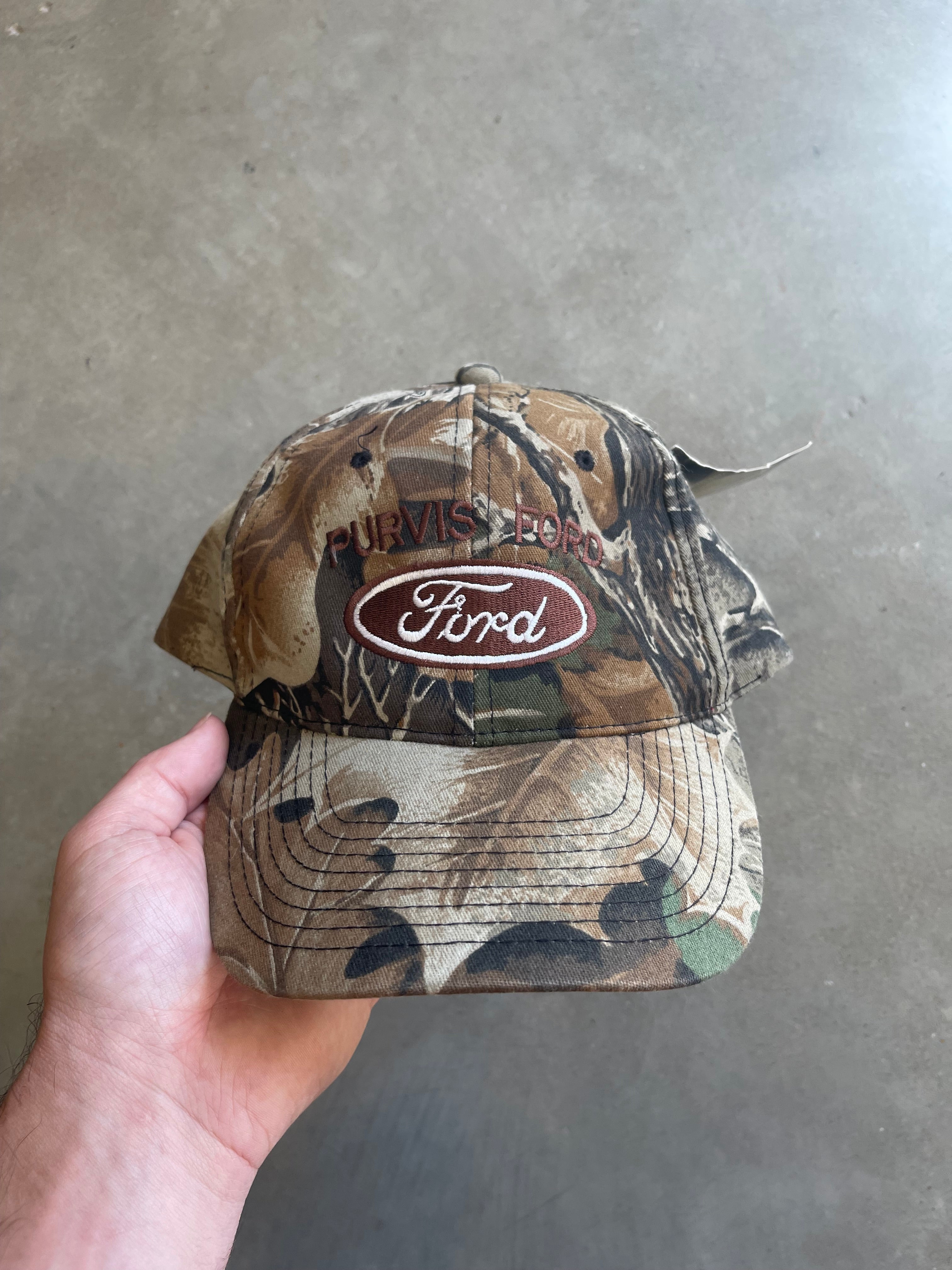 Vintage Purvis Ford Camo Hat