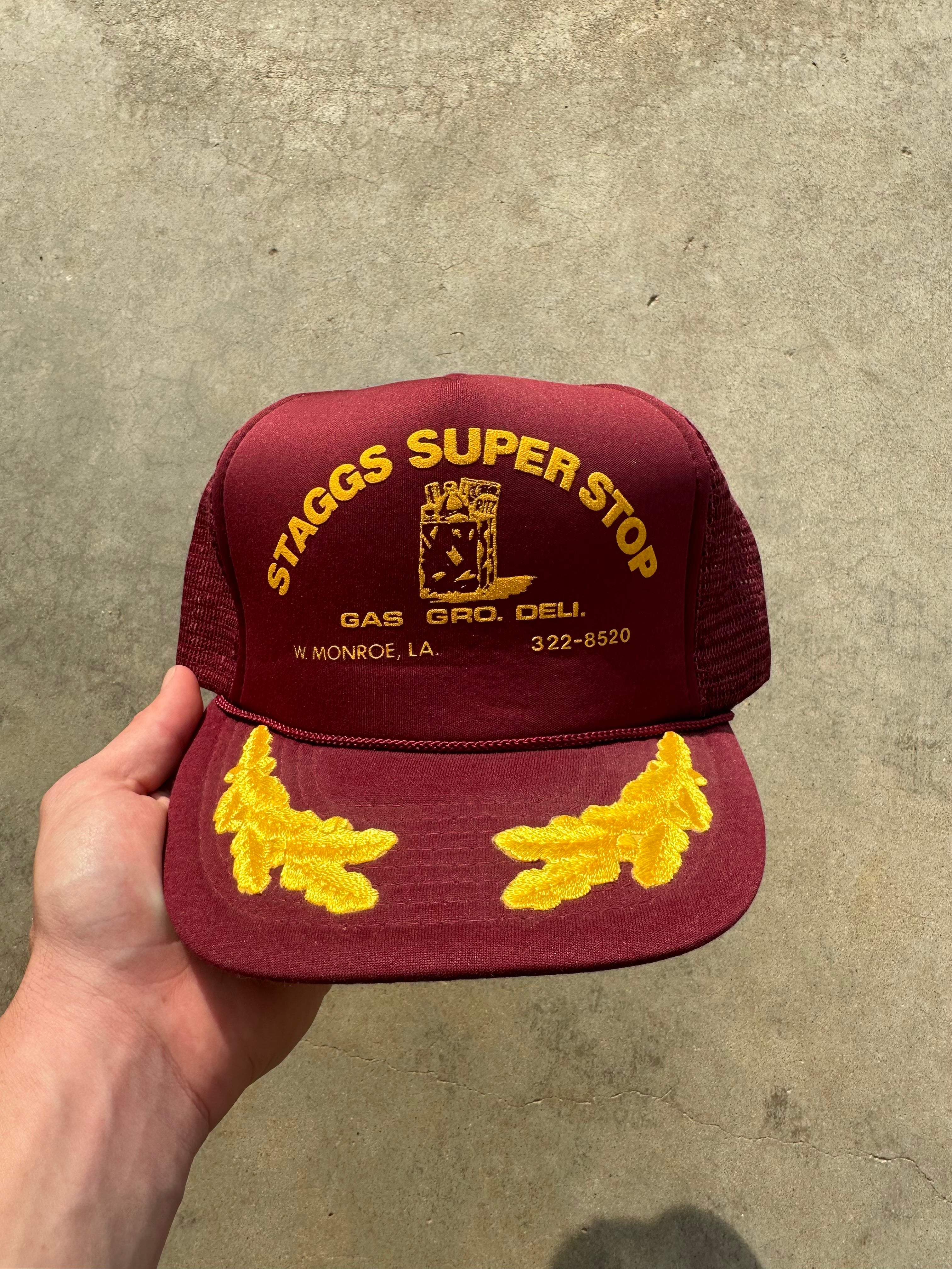 1980s Staggs Super Stop Trucker Hat