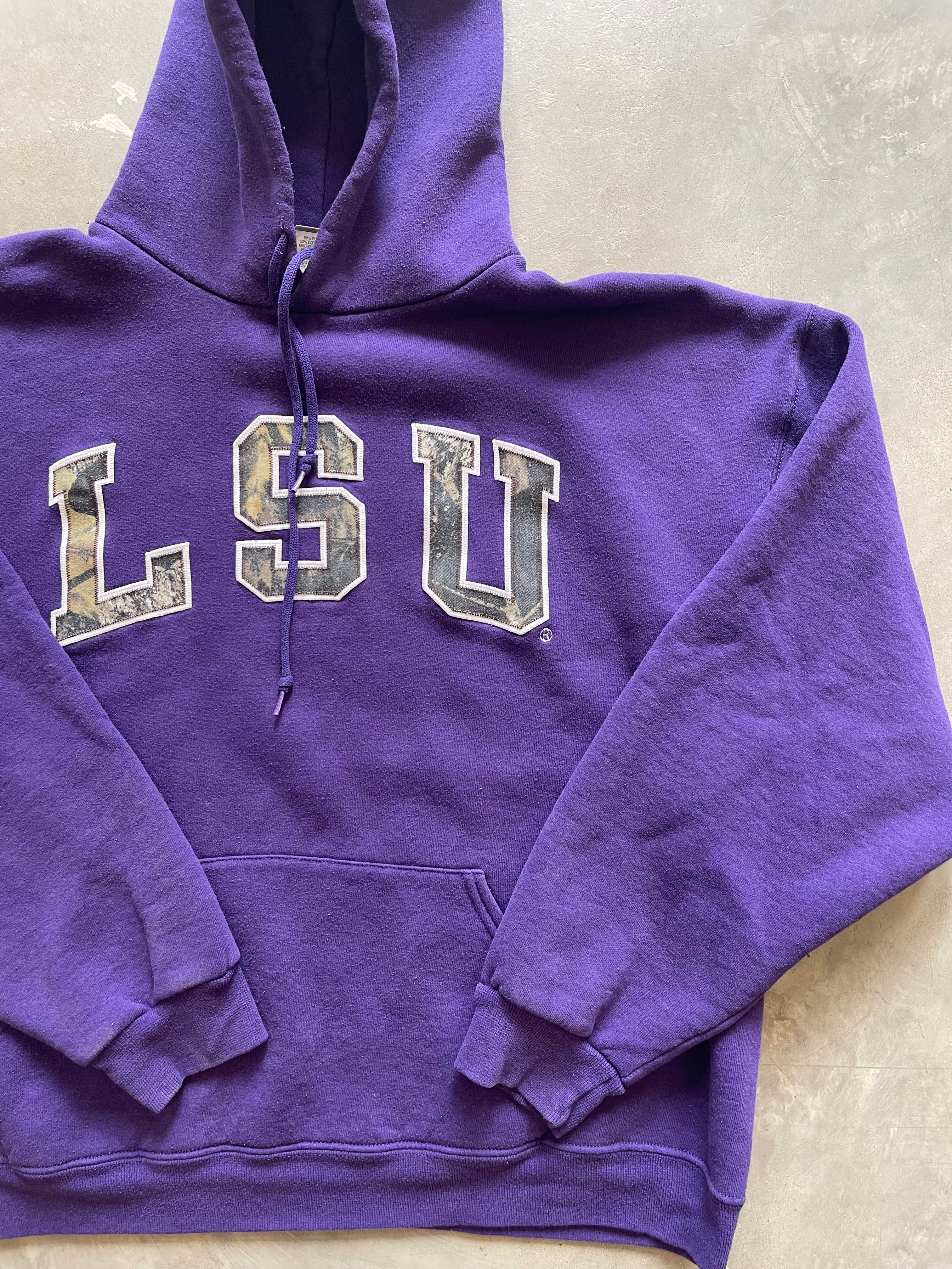 Y2K LSU Camo Hoodie (XL)
