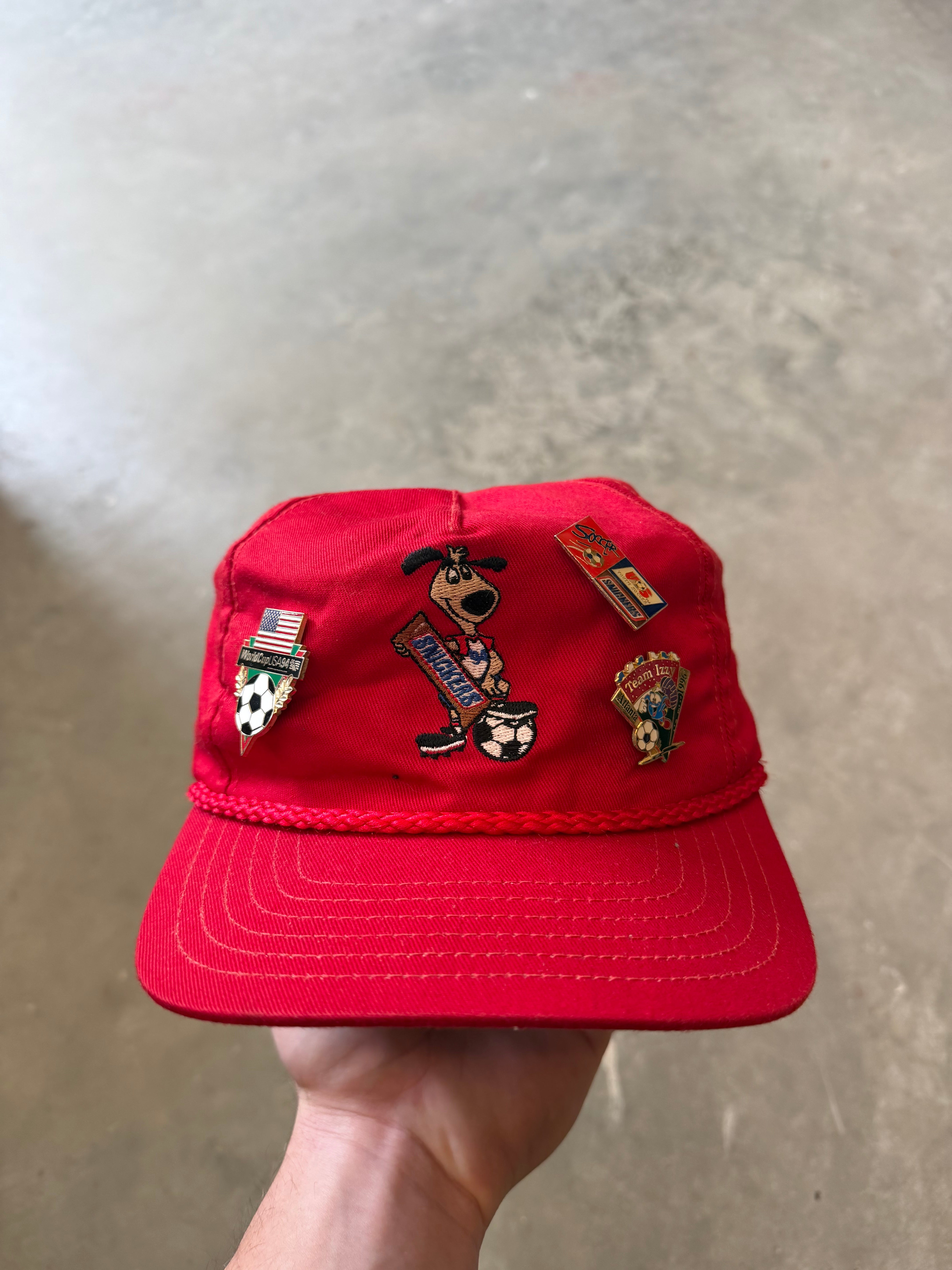 1990s Snickers Soccer Unstructured Rope Hat