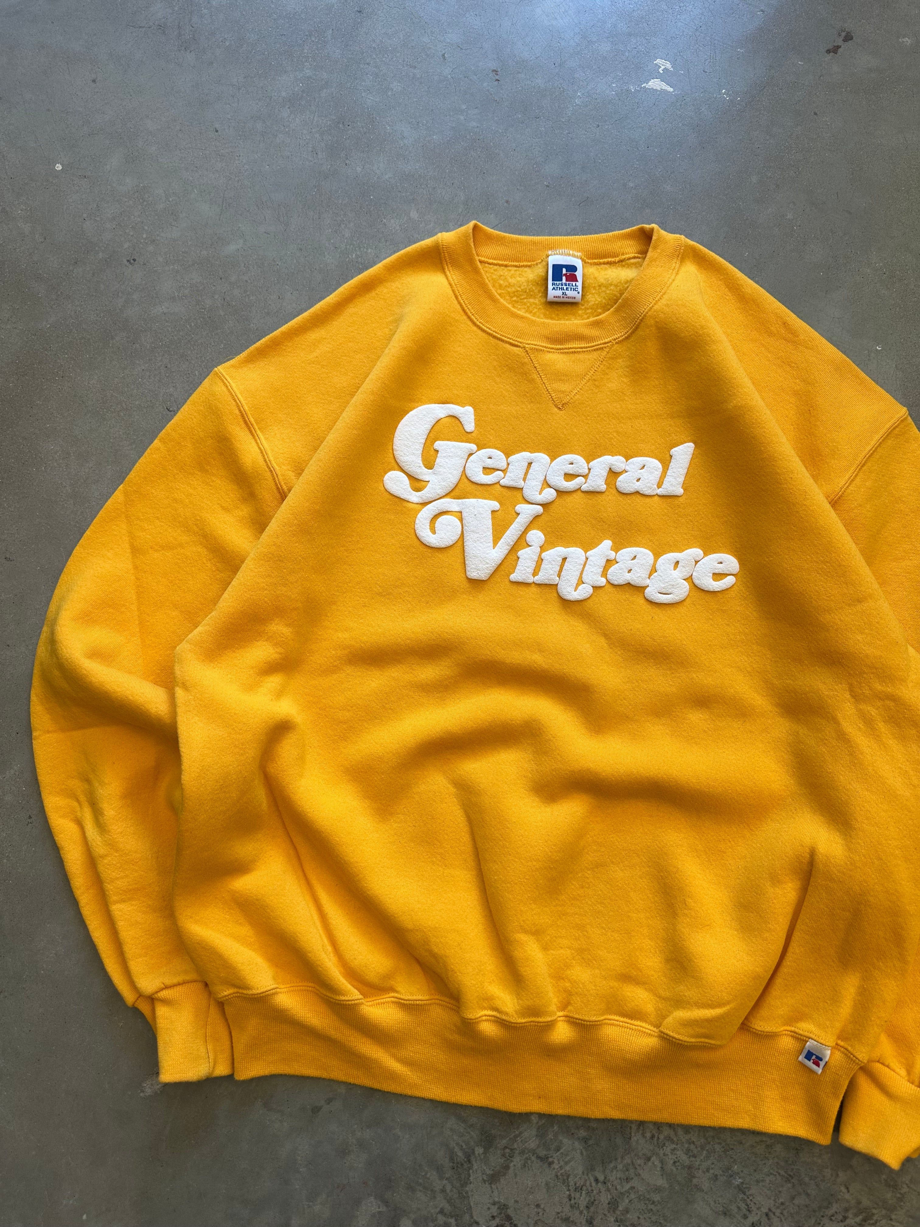 General Vintage Puff Print Crewneck (XL)