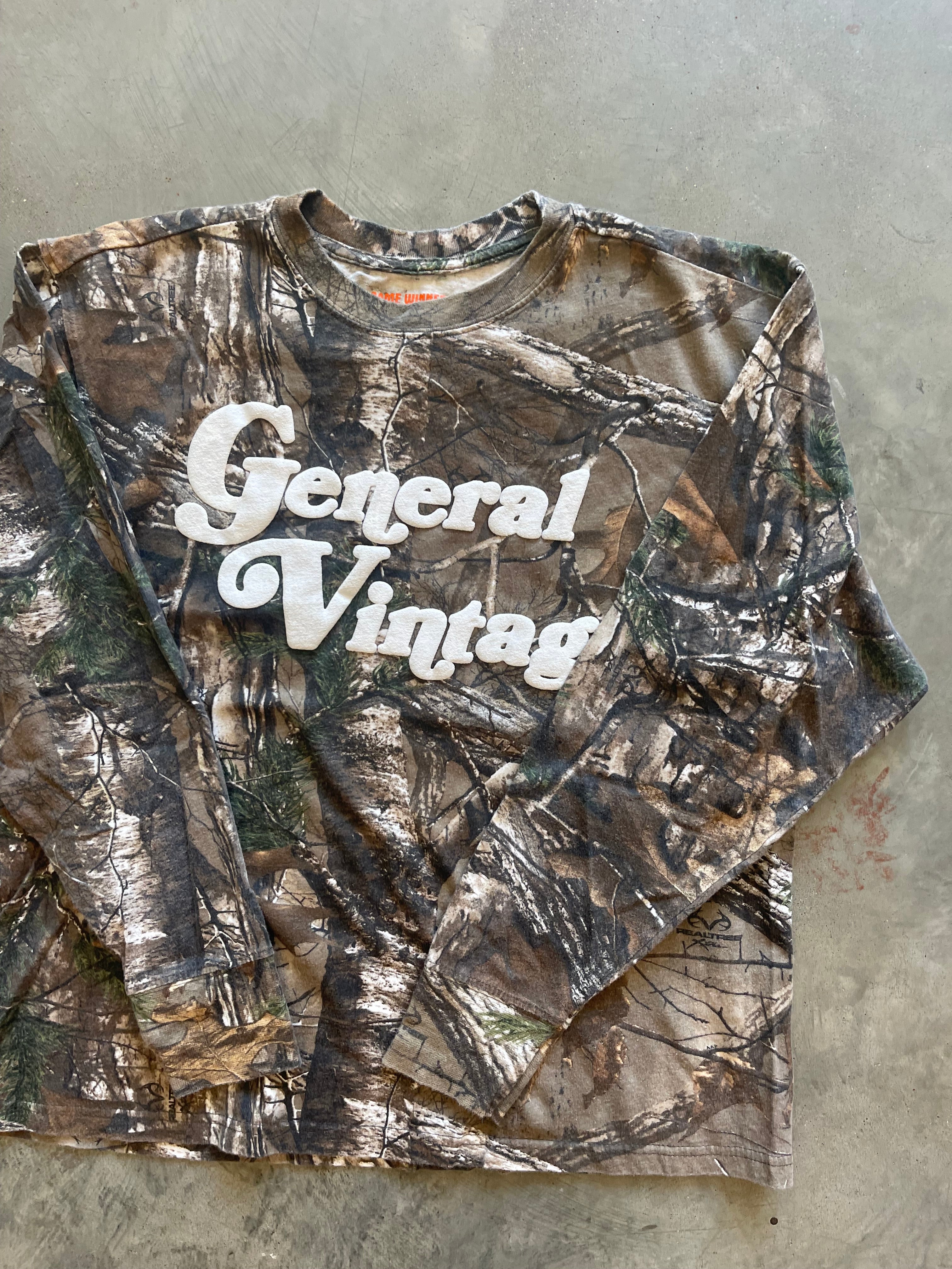 General Vintage Camo Puff Print Shirt (S)