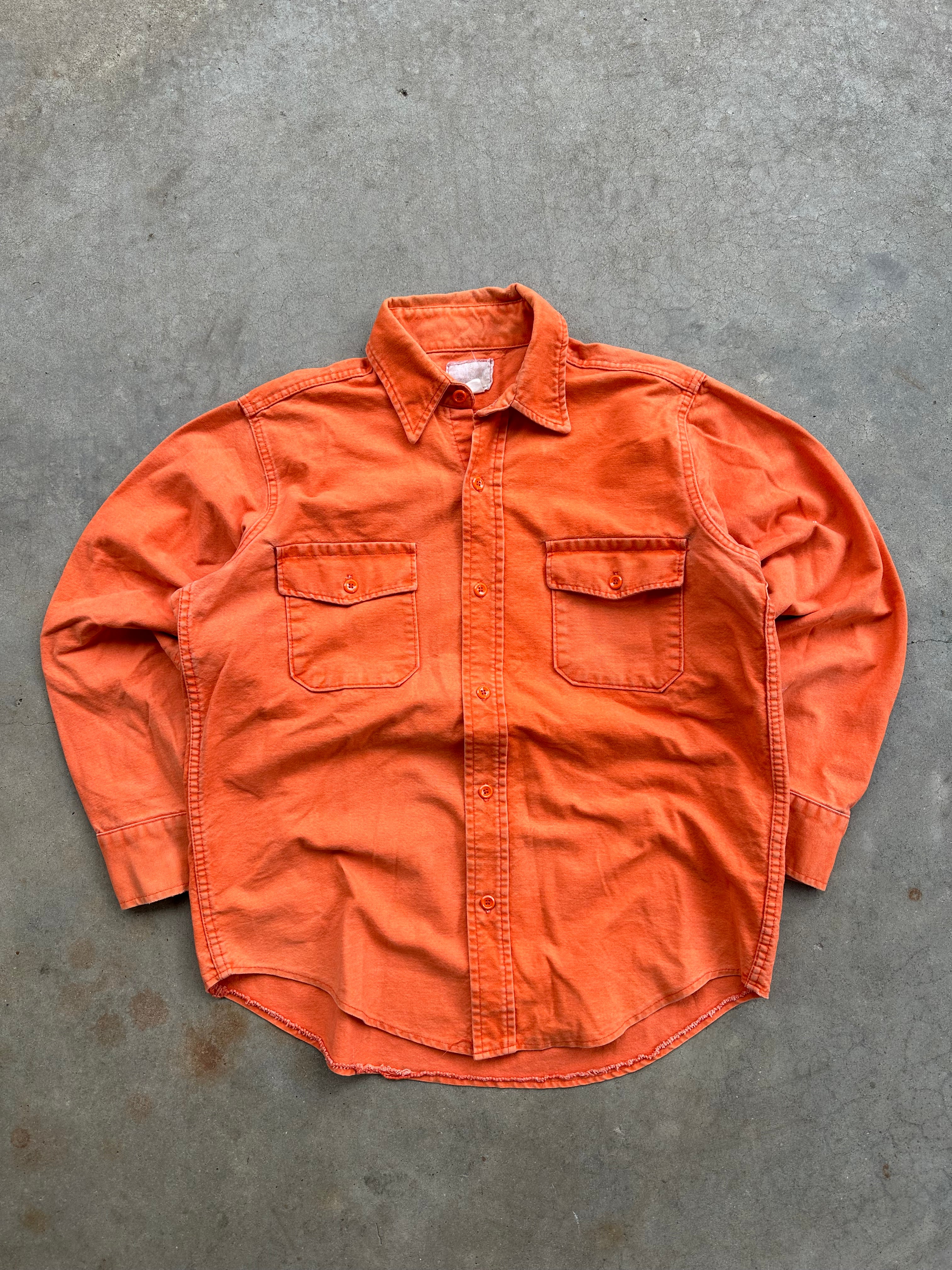 1990s Faded Deerskin Chamois Button Up (L)