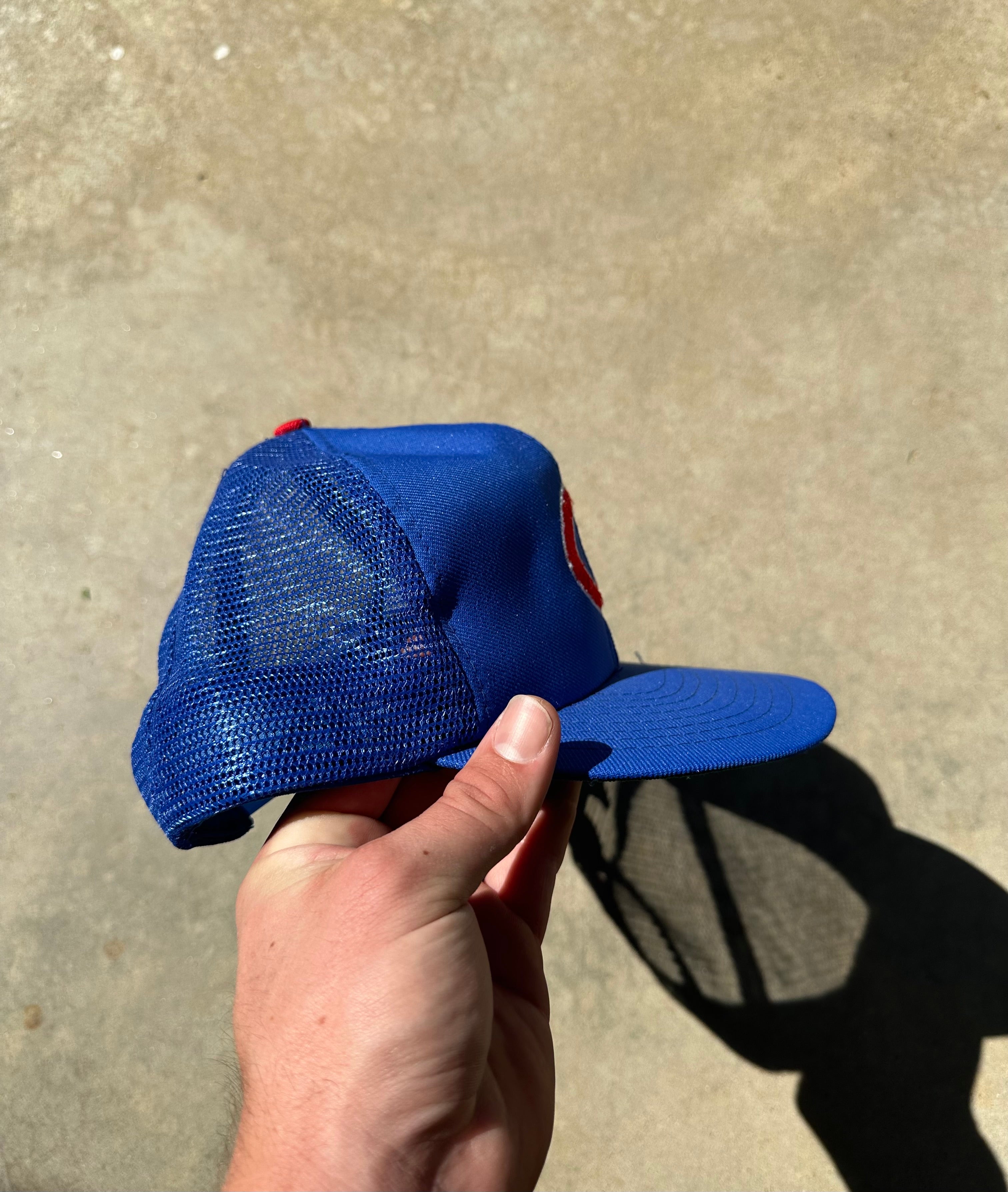 1980s Chicago Cubs Mesh Trucker Hat