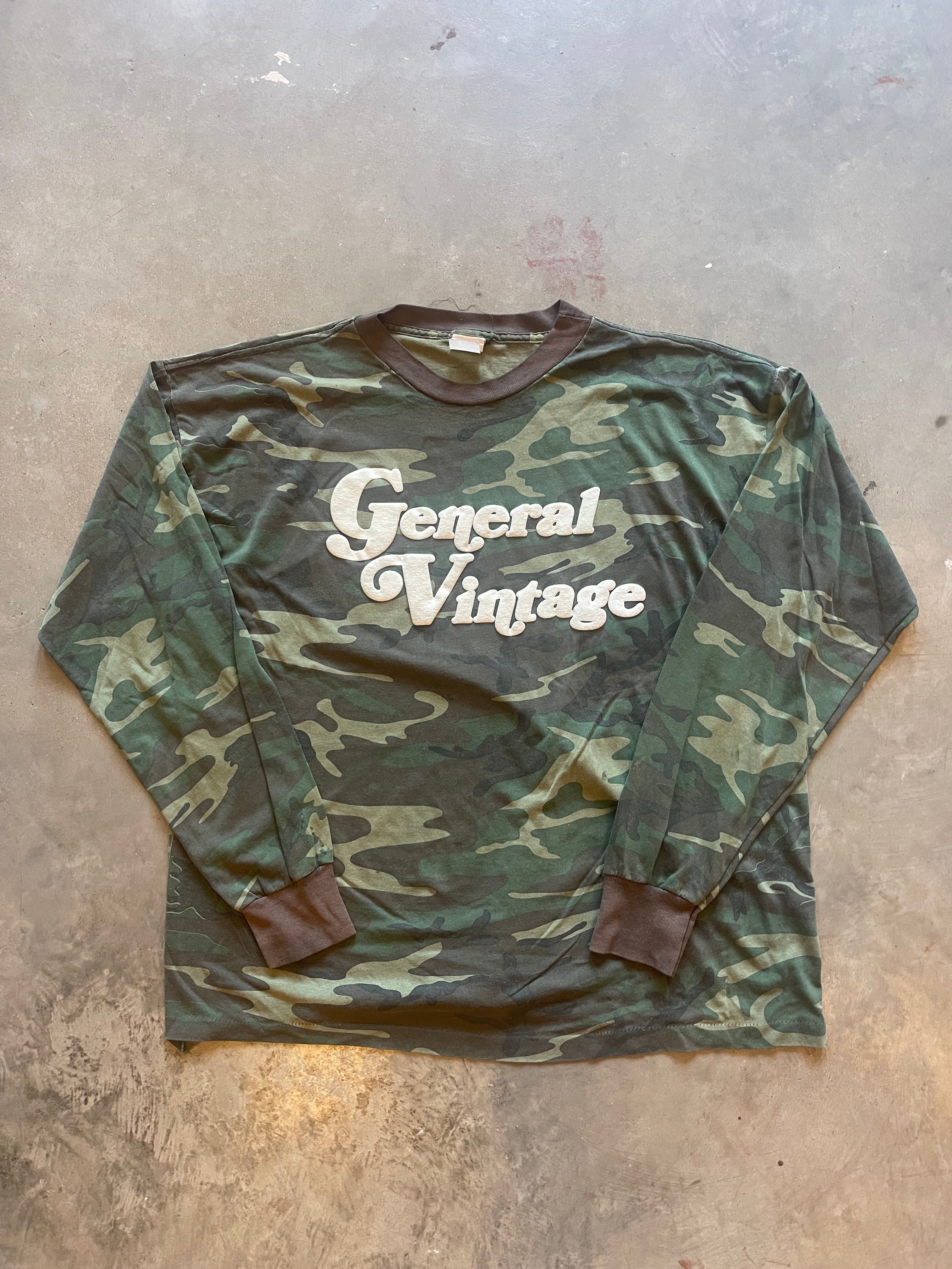 General Vintage Camo Puff Print Shirt (XL)