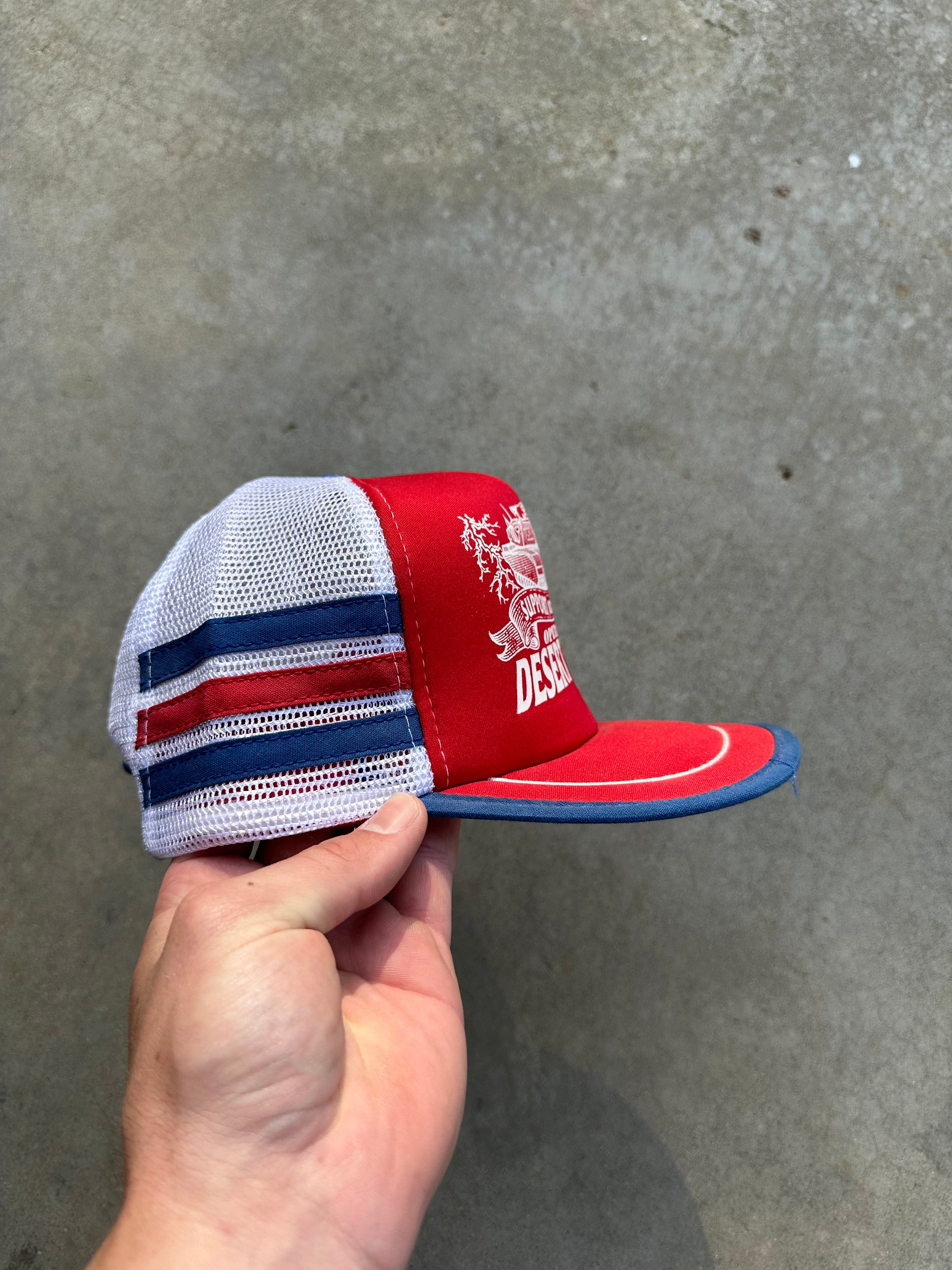 1990s Desert Storm 3-Stripe Trucker Hat