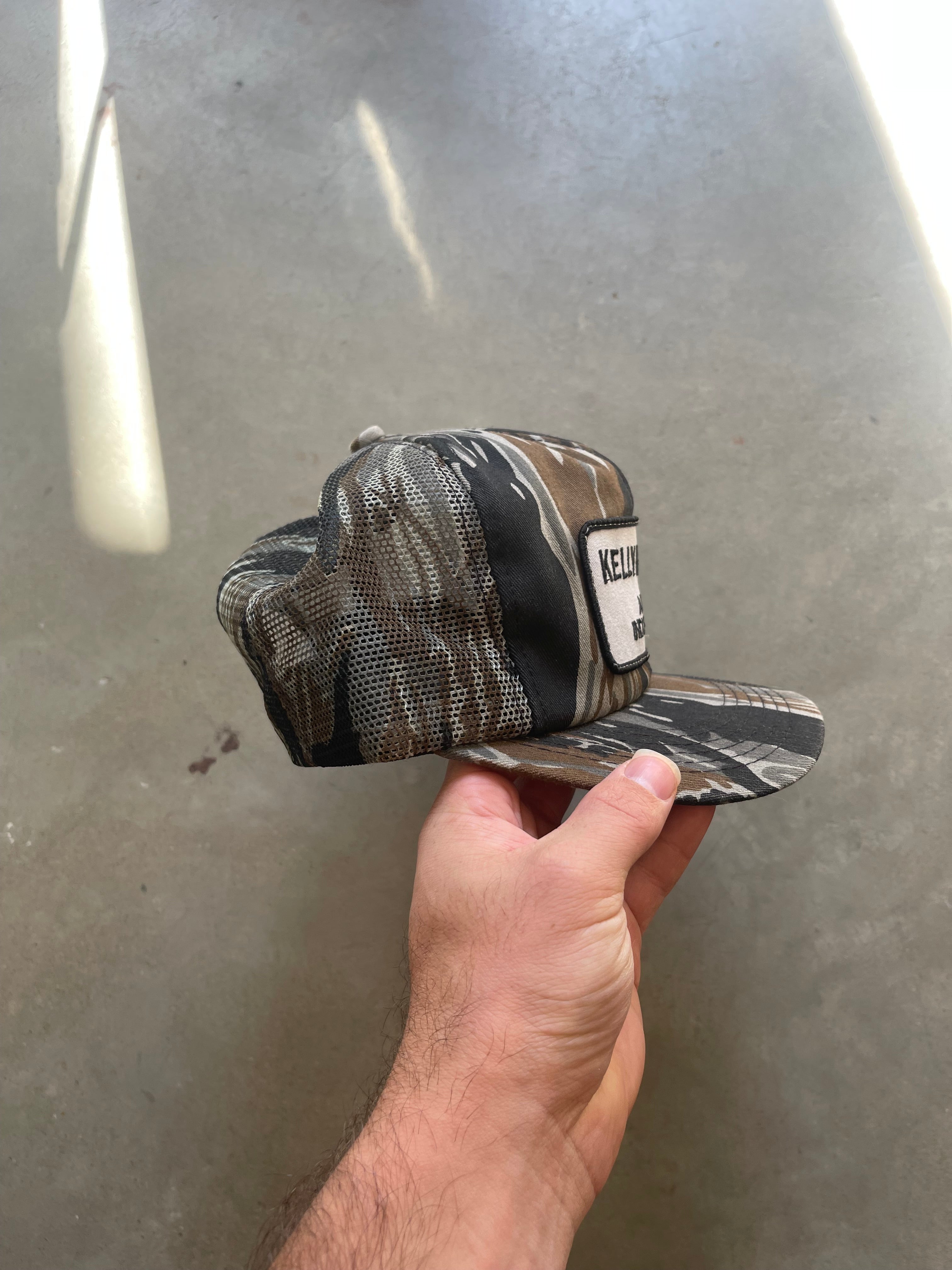 Vintage Camo Kelly Tires Patch Hat