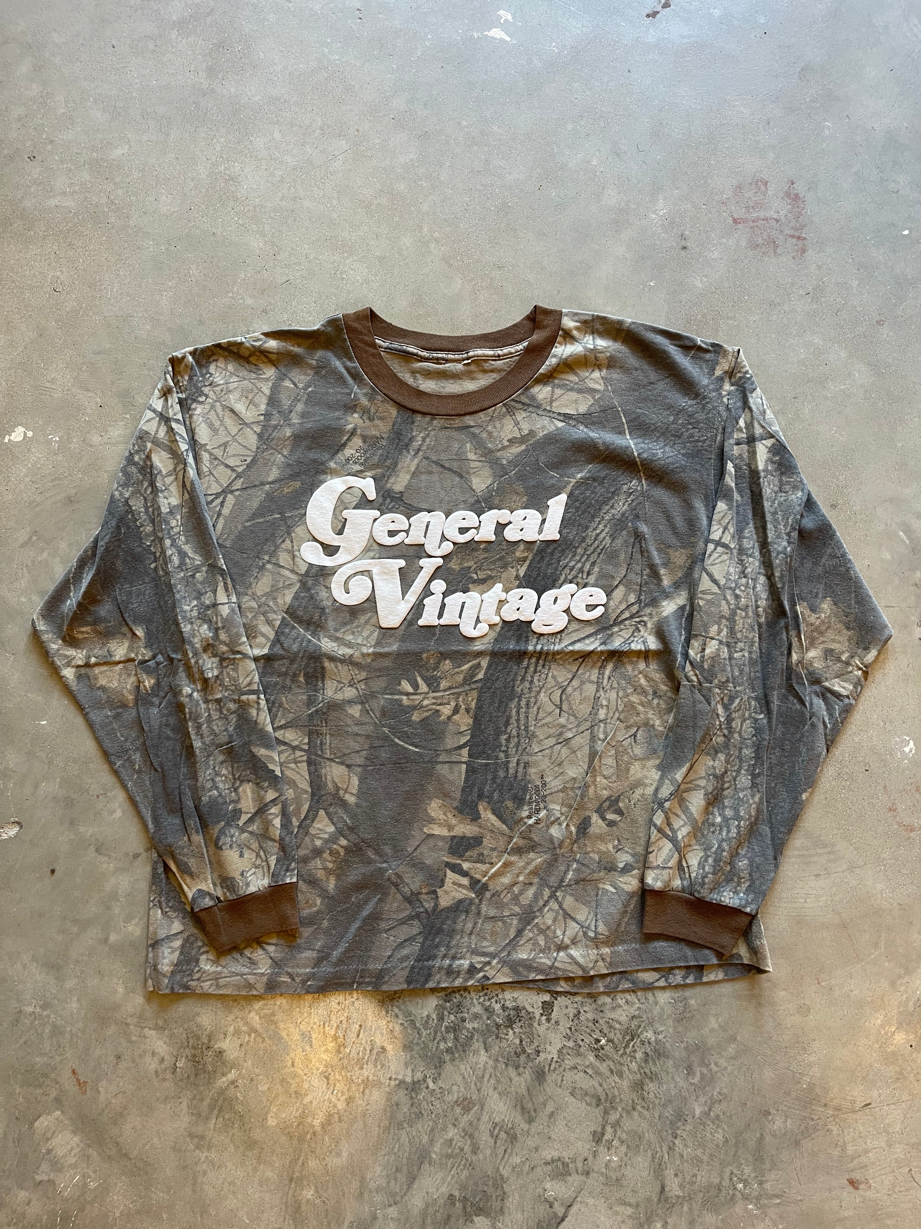 General Vintage Camo Puff Print Shirt (XL)