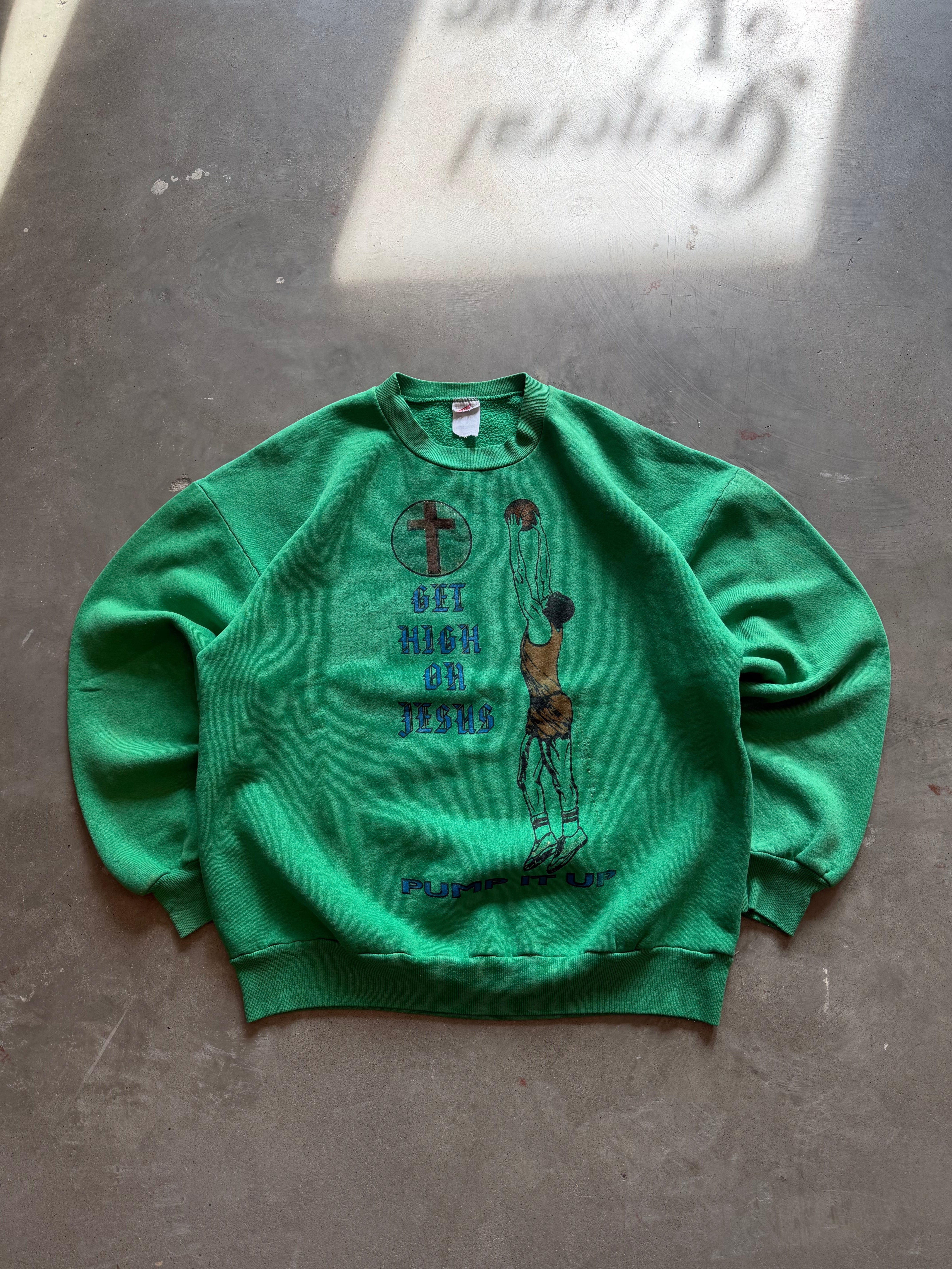 1990’s Get High On Jesus Basketball Crewneck (L)
