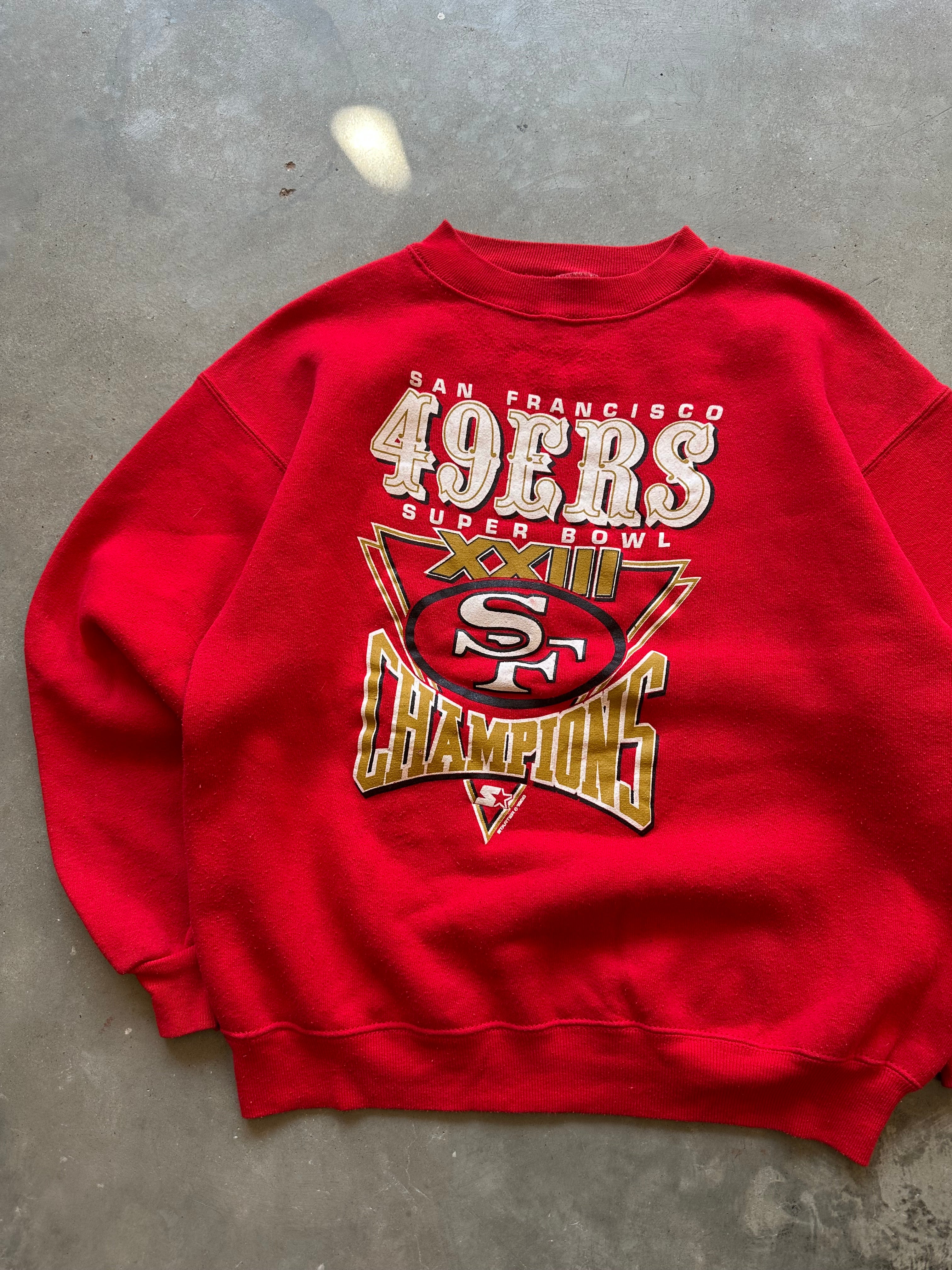 1986 San Francisco 49ers Super Bowl Crewneck (M)