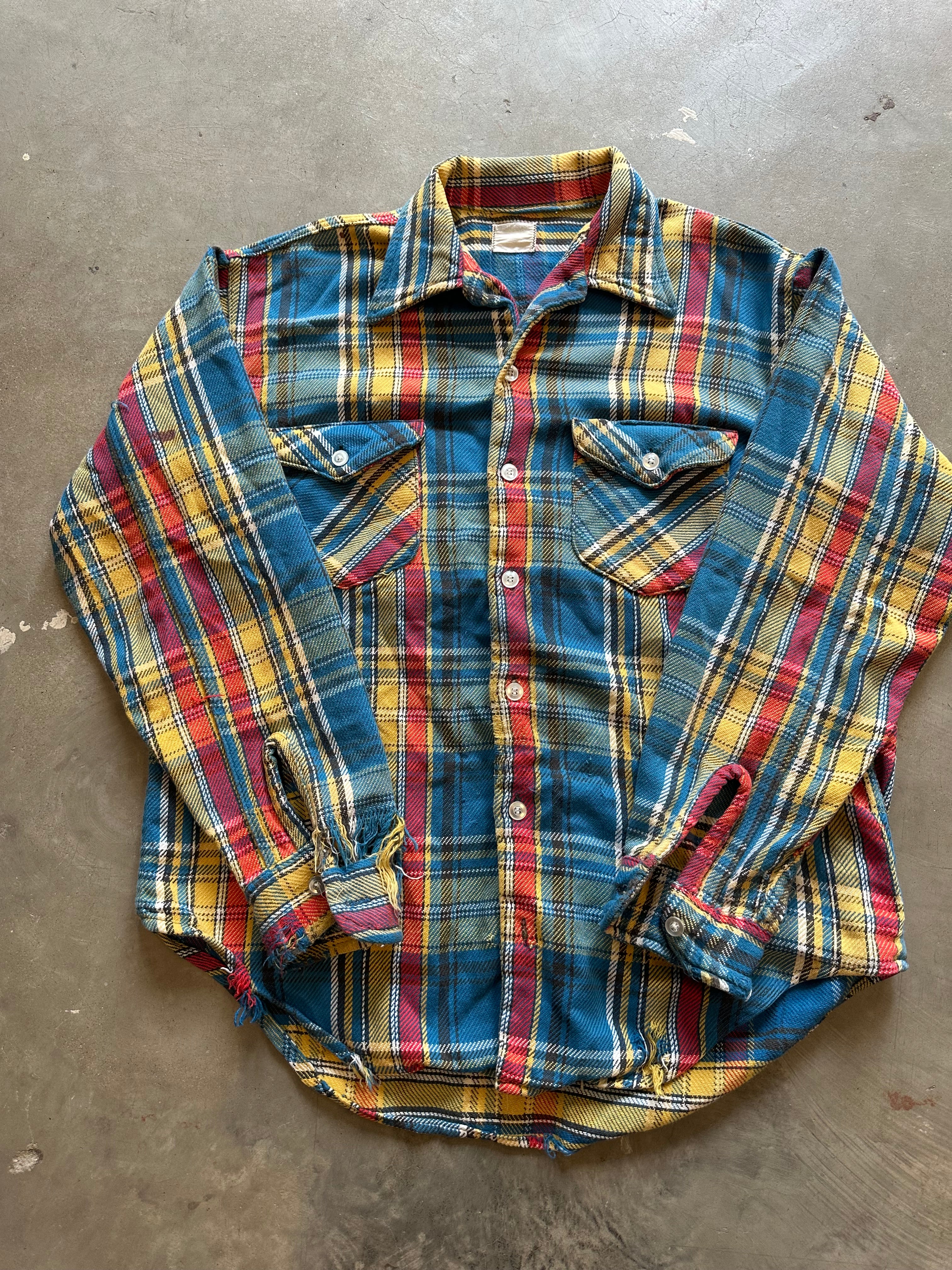 1960’s Distressed Osh Kosh Flannel(M)