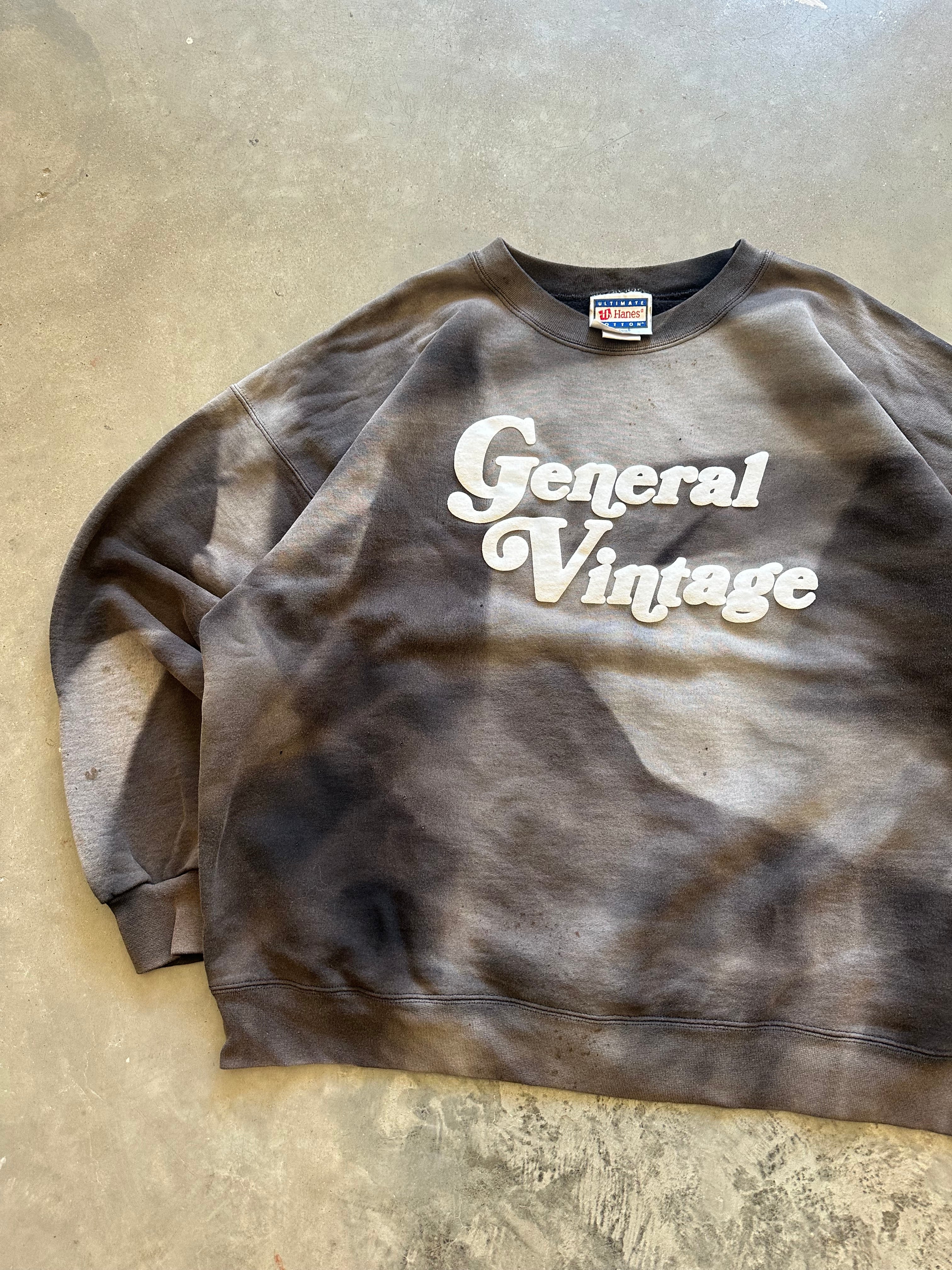 General Vintage Puff Print Crewneck (XL)