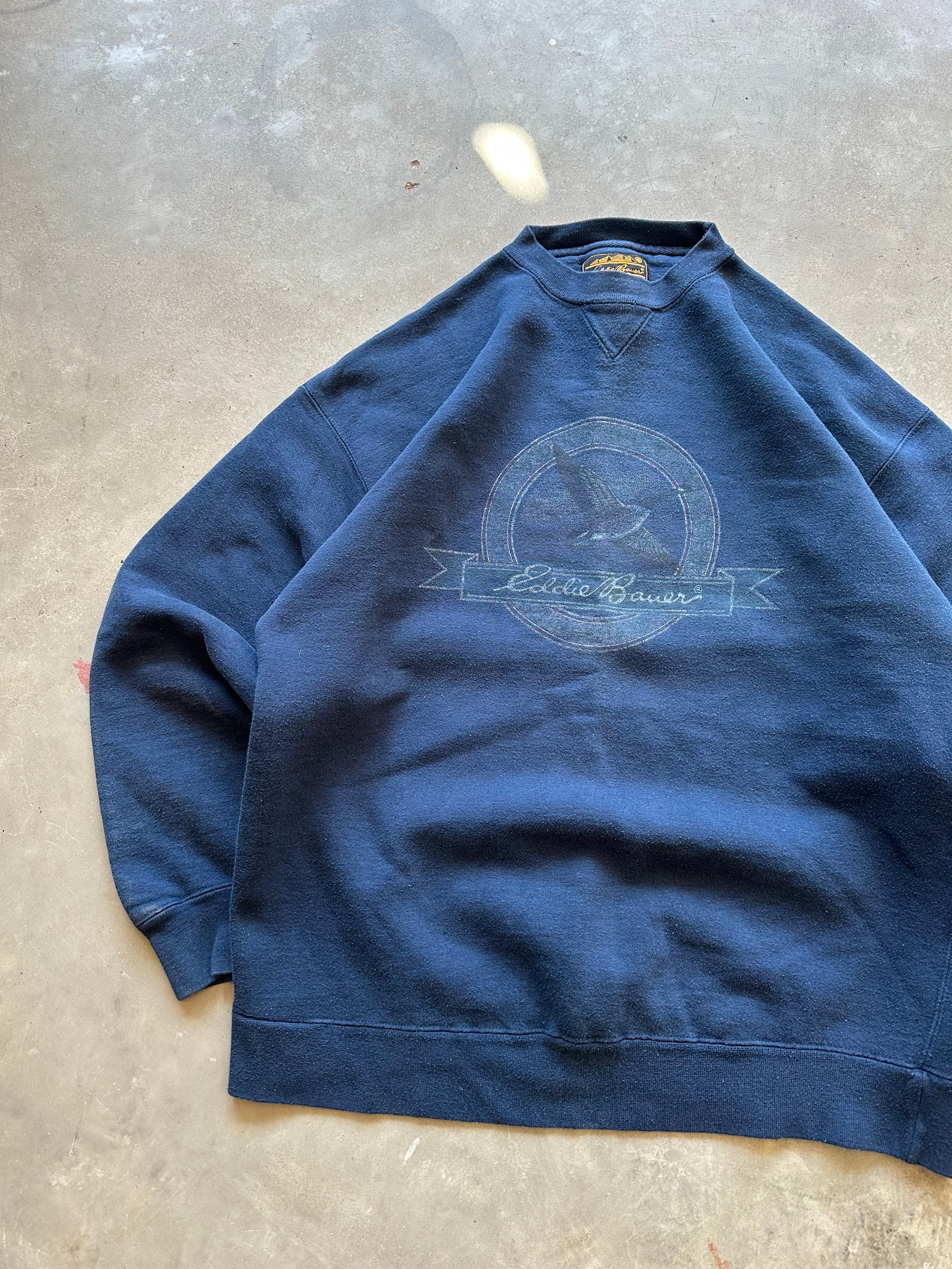 1990’s Eddie Bauer Faded Goose Crewneck (L)