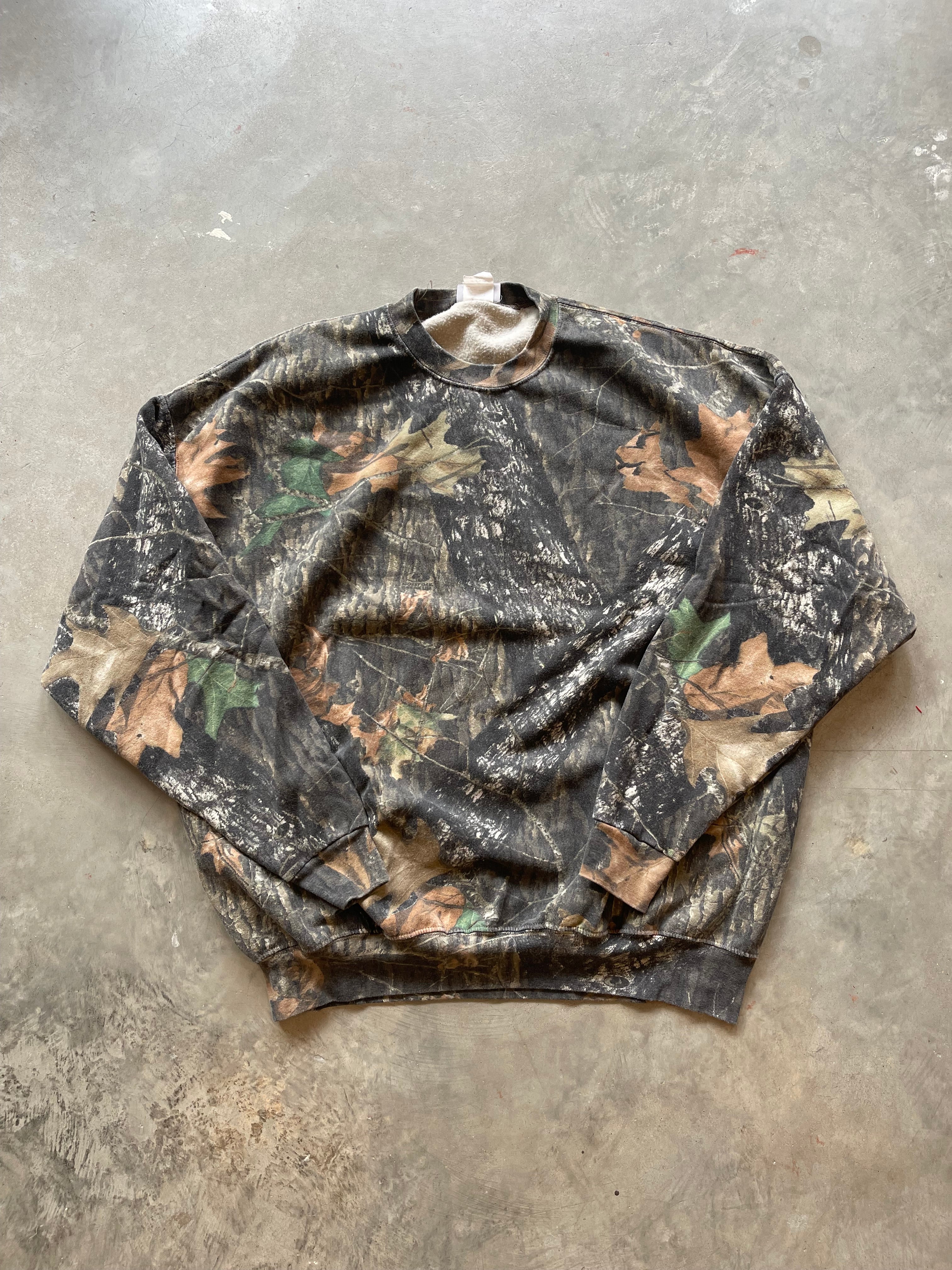 Vintage Mossy Oak Camo Crewneck (4XL)