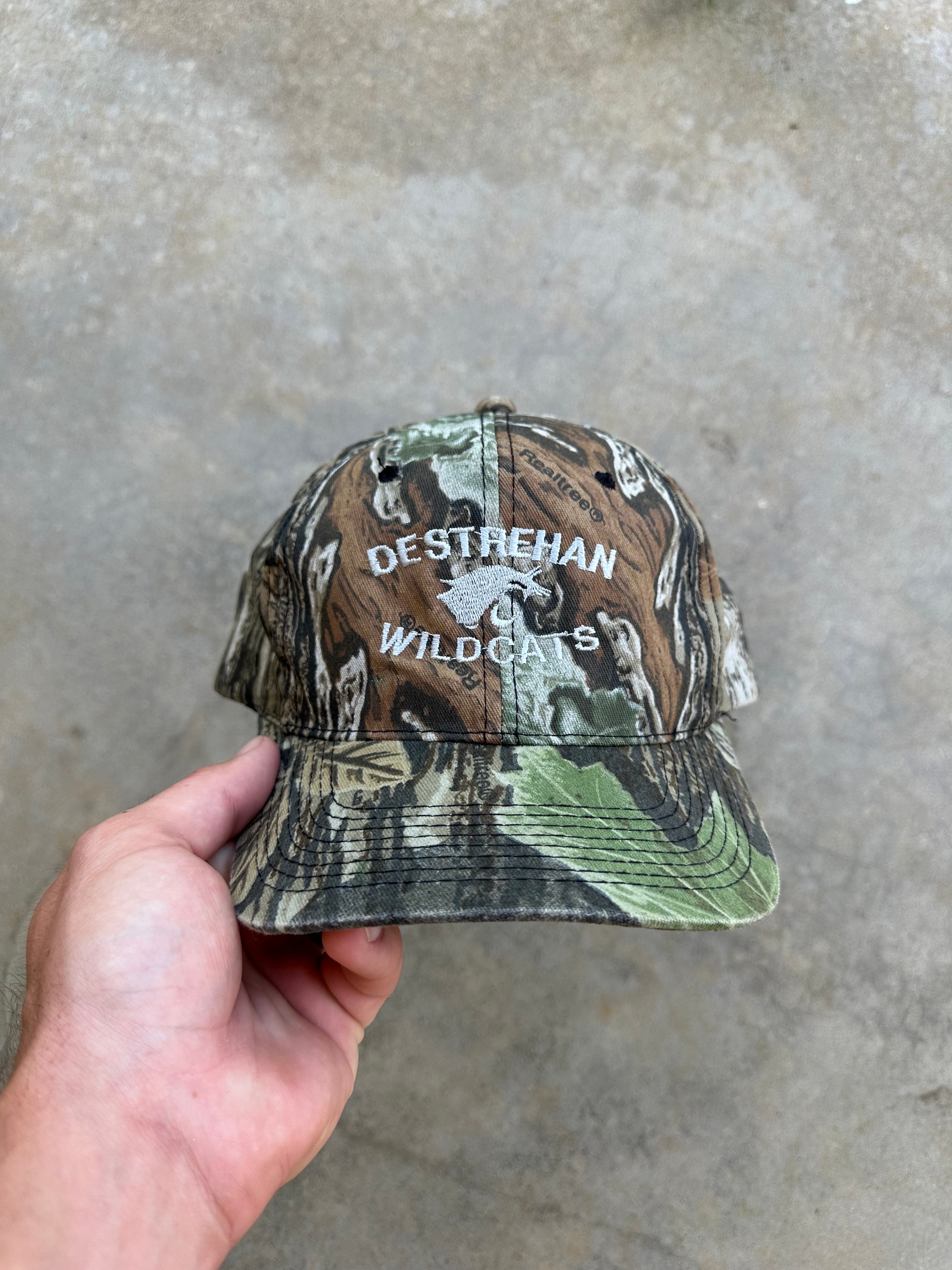 1990s Destrehan Wildcats Camo Hat