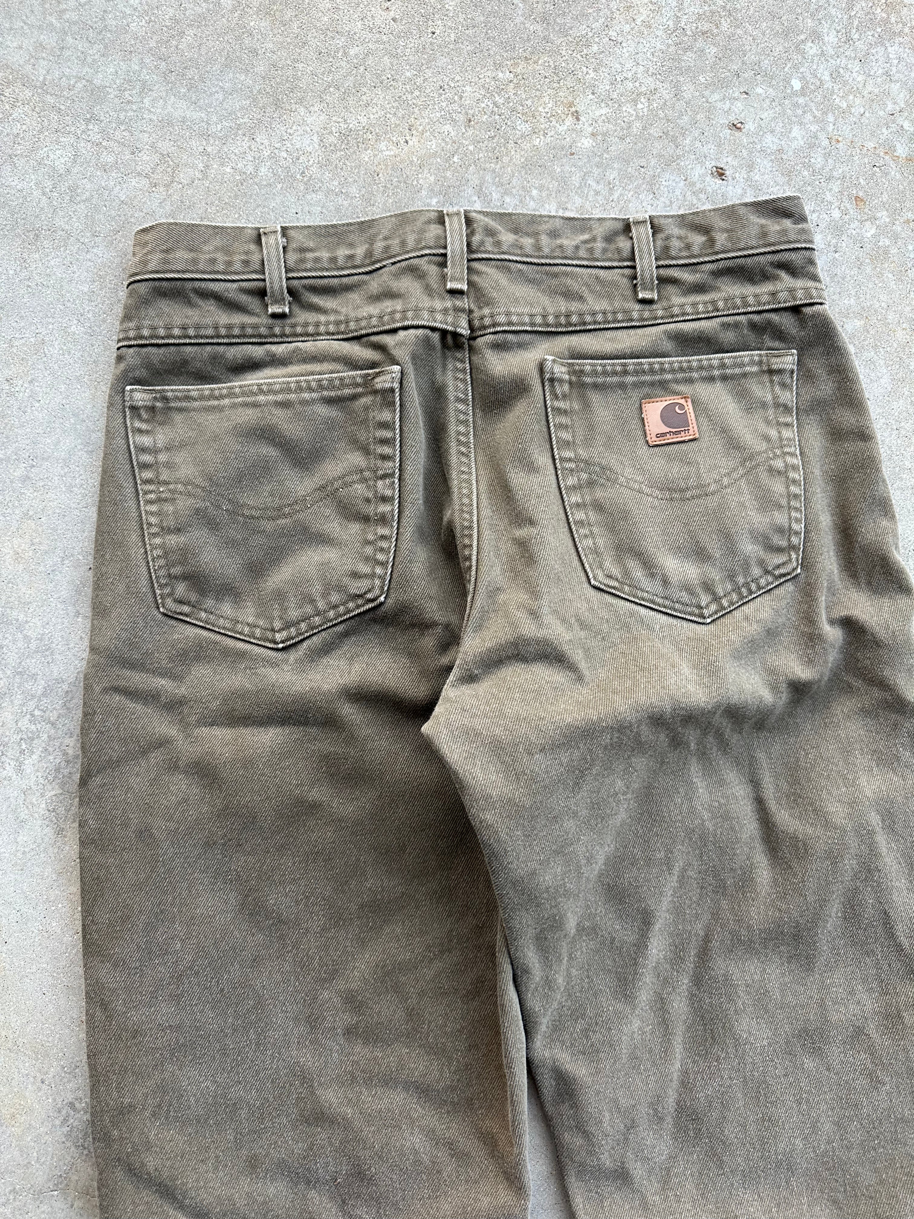 Vintage Carhartt Flannel Lined Jeans (34"x29")