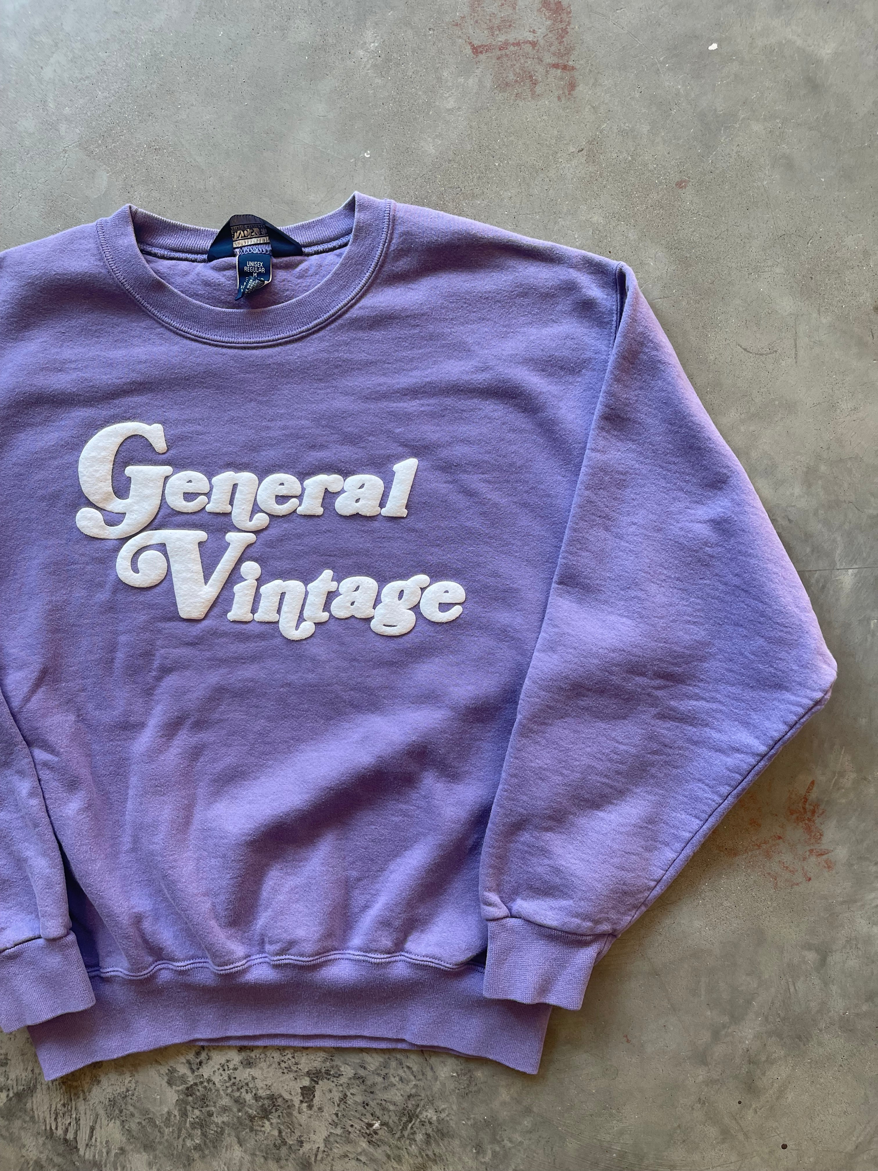 General Vintage Puff Print Crewneck (M)