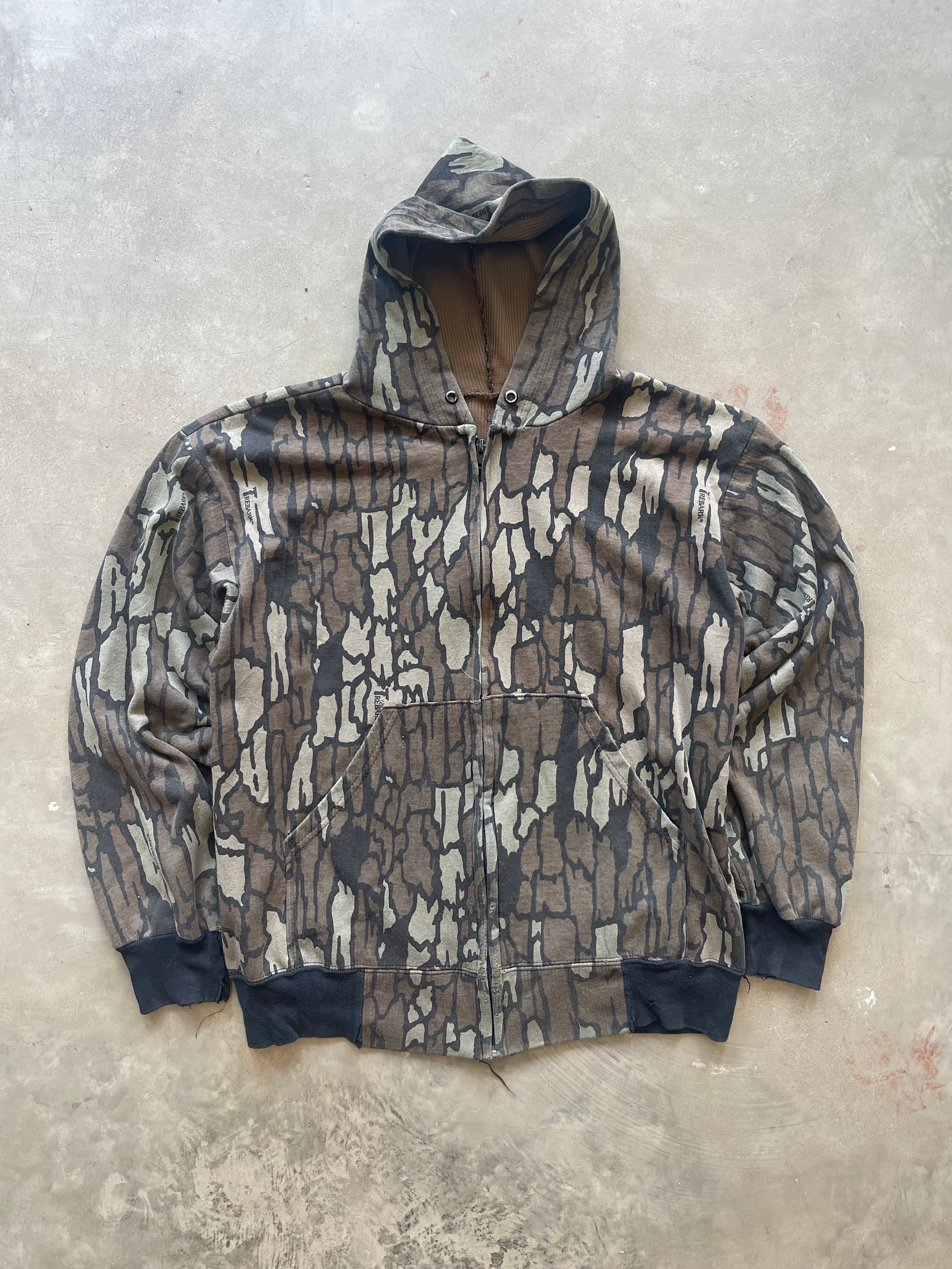 Vintage Trebark Camo Hoodie (M)