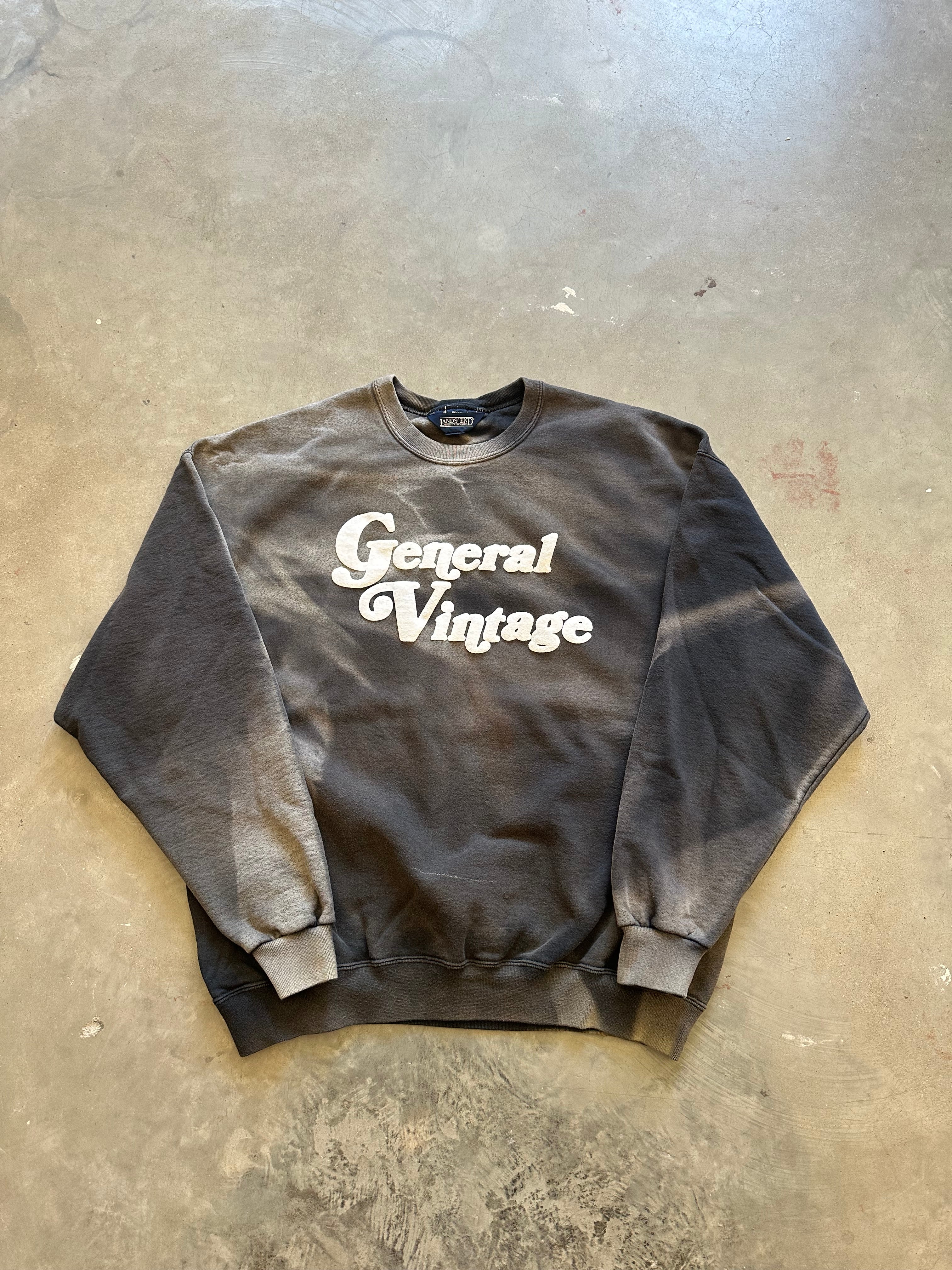 General Vintage Puff Print Crewneck (XL)