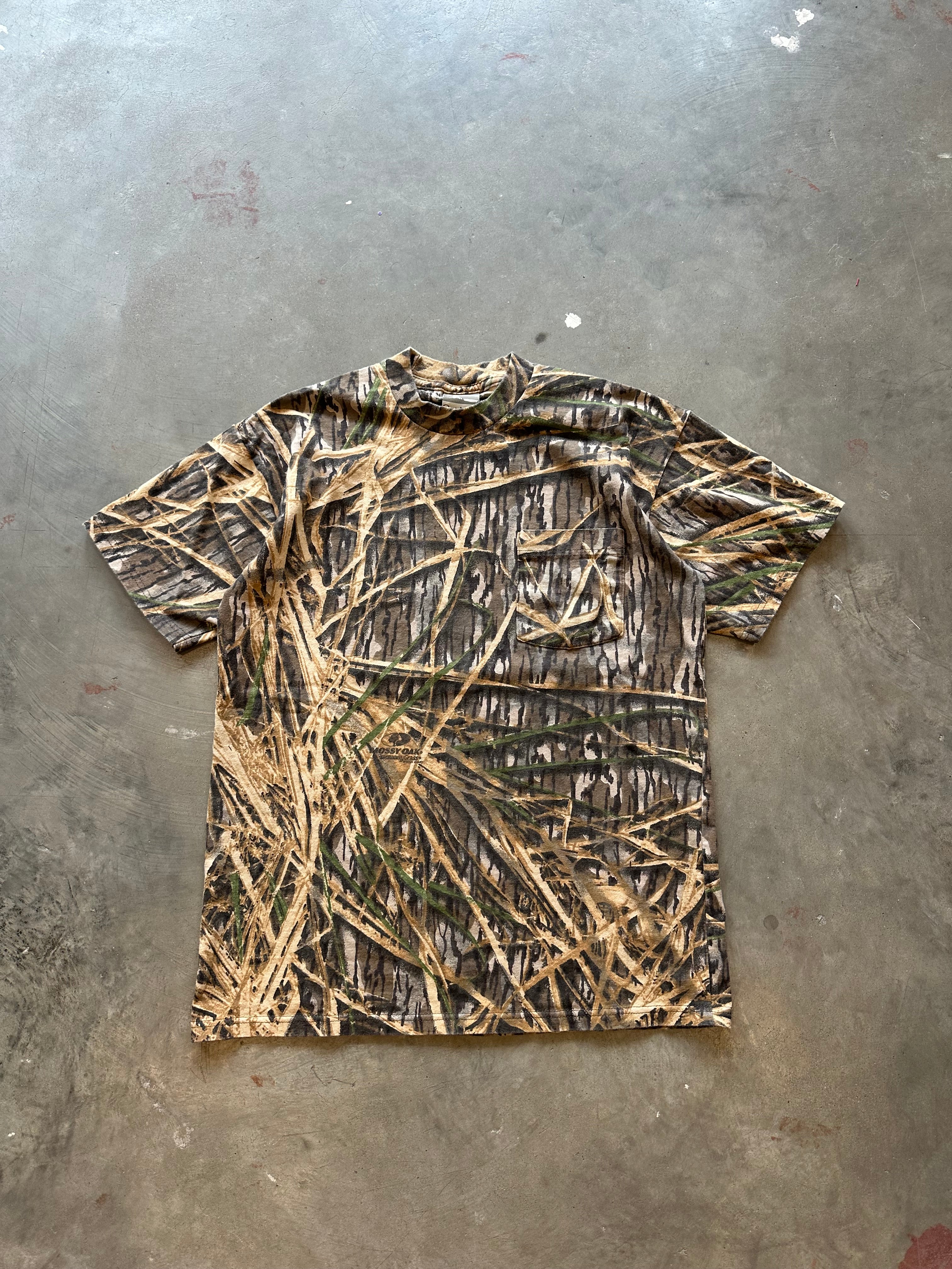 Vintage Jerzees Mossy Oak Shadowgrass Camo T-Shirt (M)