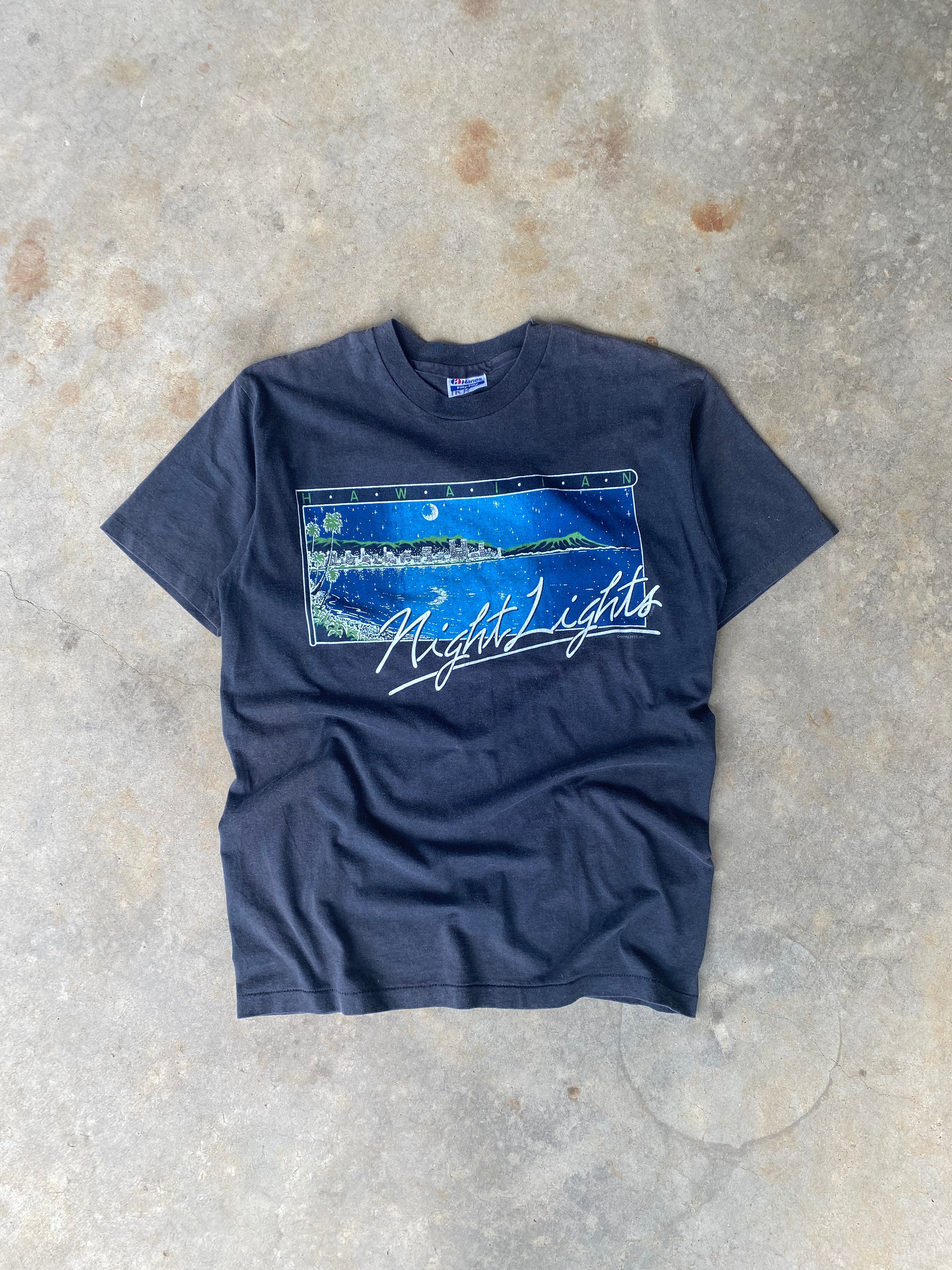 1980s Hawaiian Night Lights T-Shirt (M/L)
