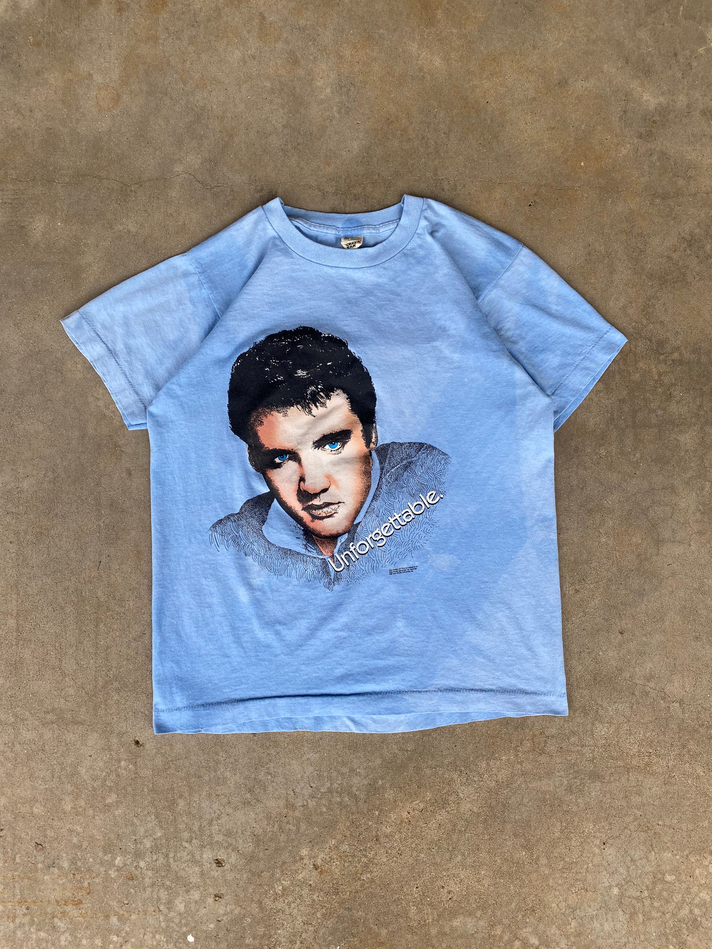 1980s Sunfaded Elvis Presley Unforgettable T-Shirt (S)