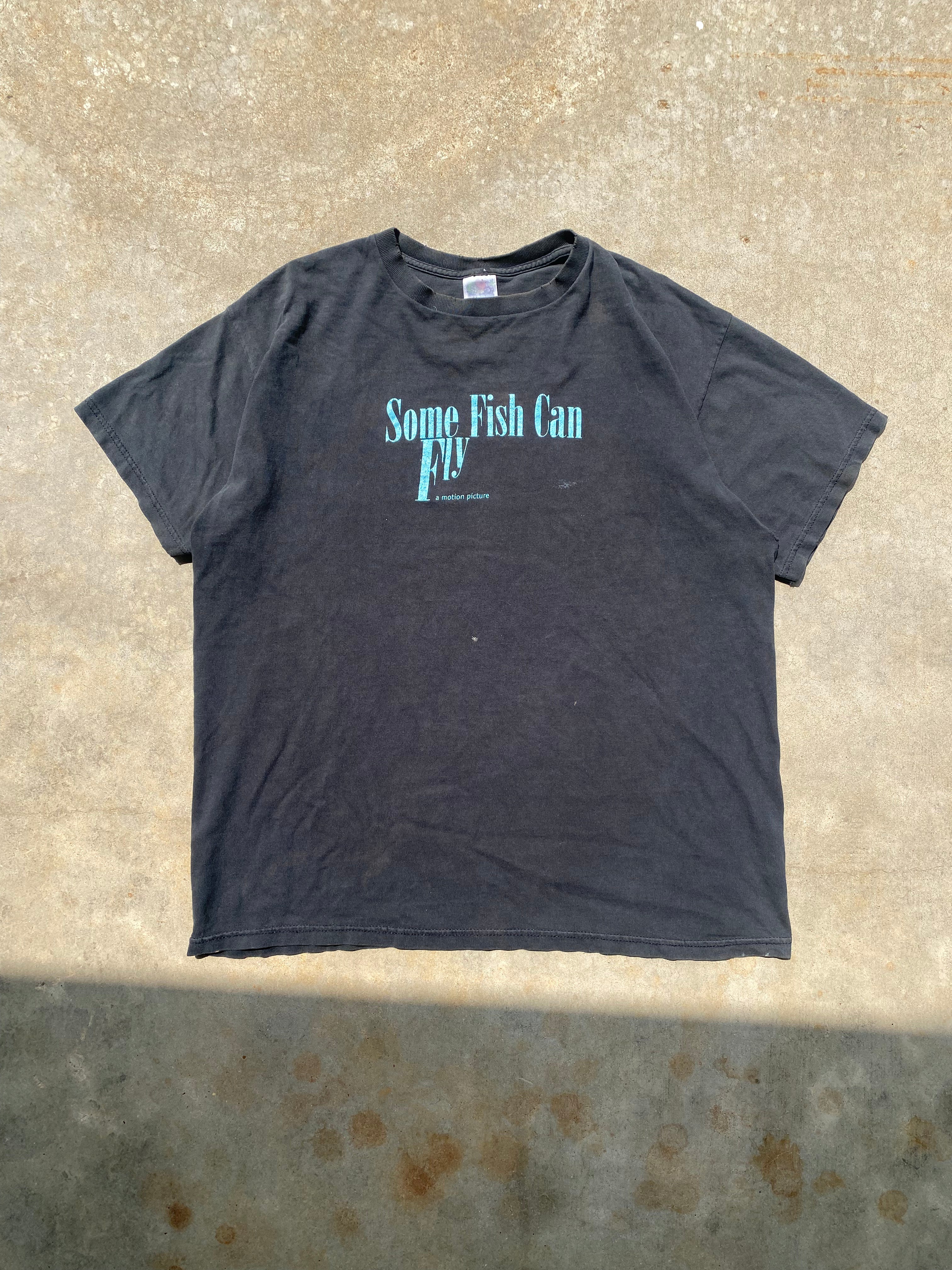 1999 Distressed Some Fish Can Fly T-Shirt