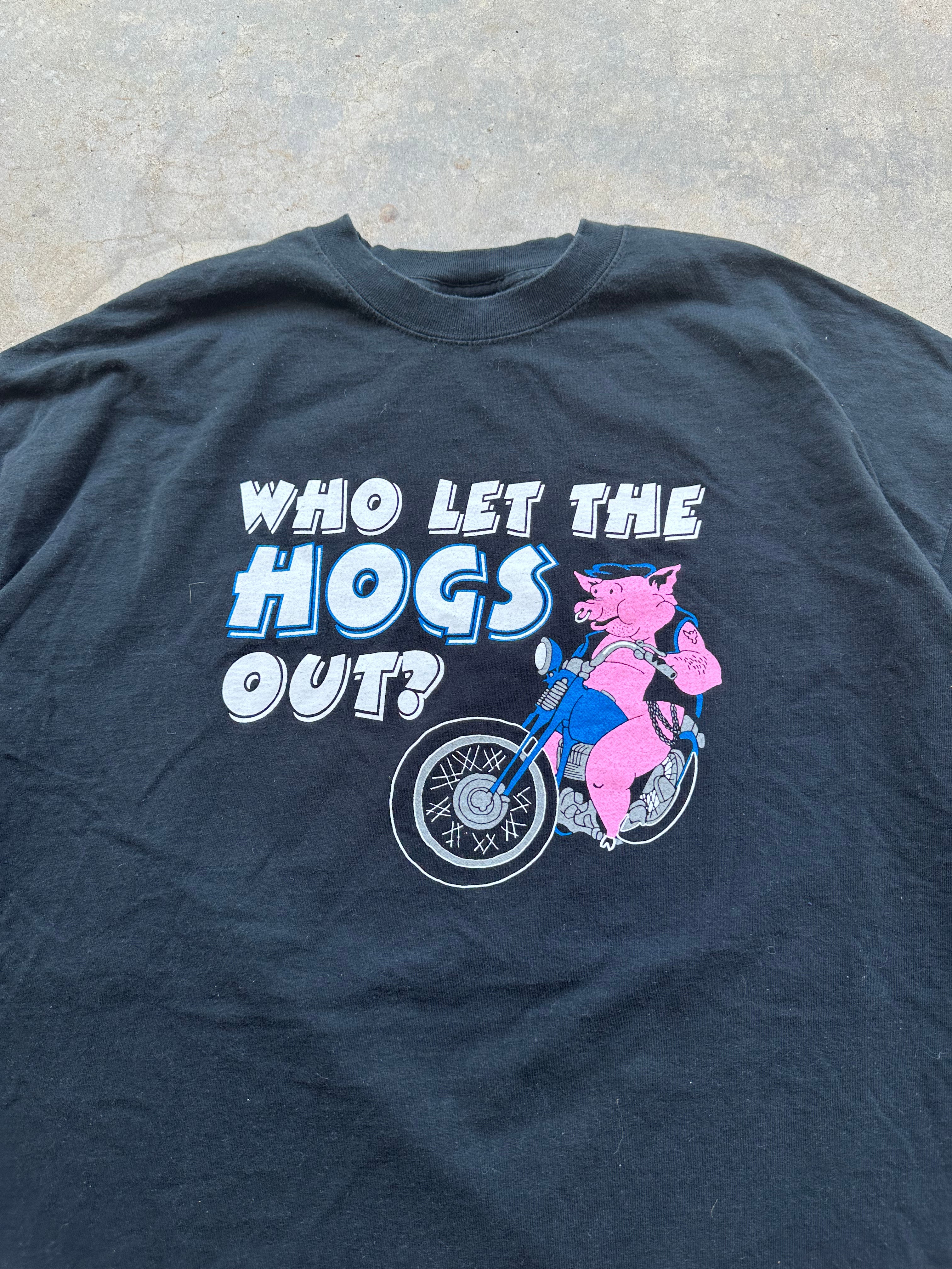 1990s Who Let The Hogs Out T-Shirt (XXXL)