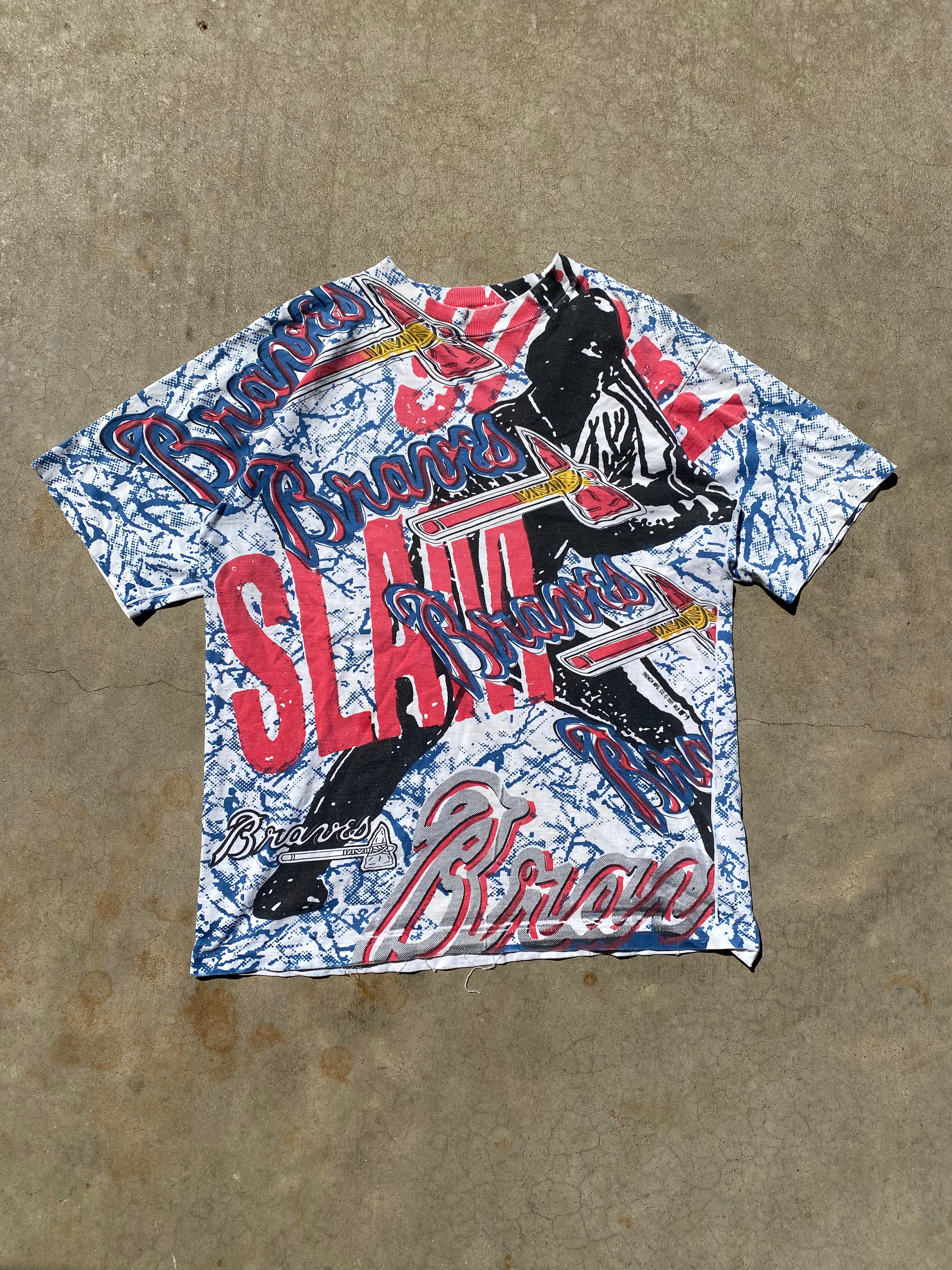 1991 Atlanta Braves AOP T-Shirt (M)