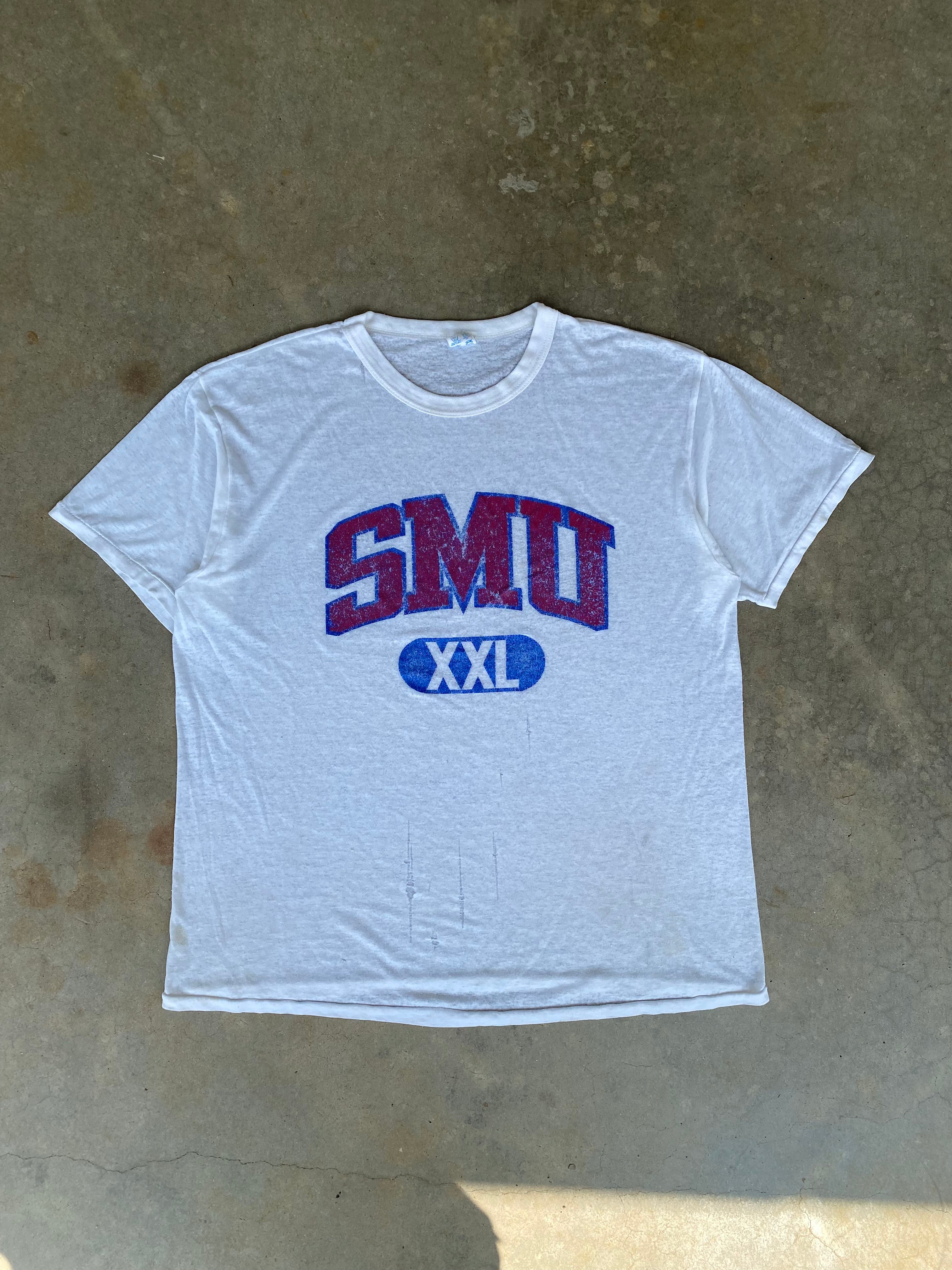 1980s Distressed SMU XXL T-Shirt