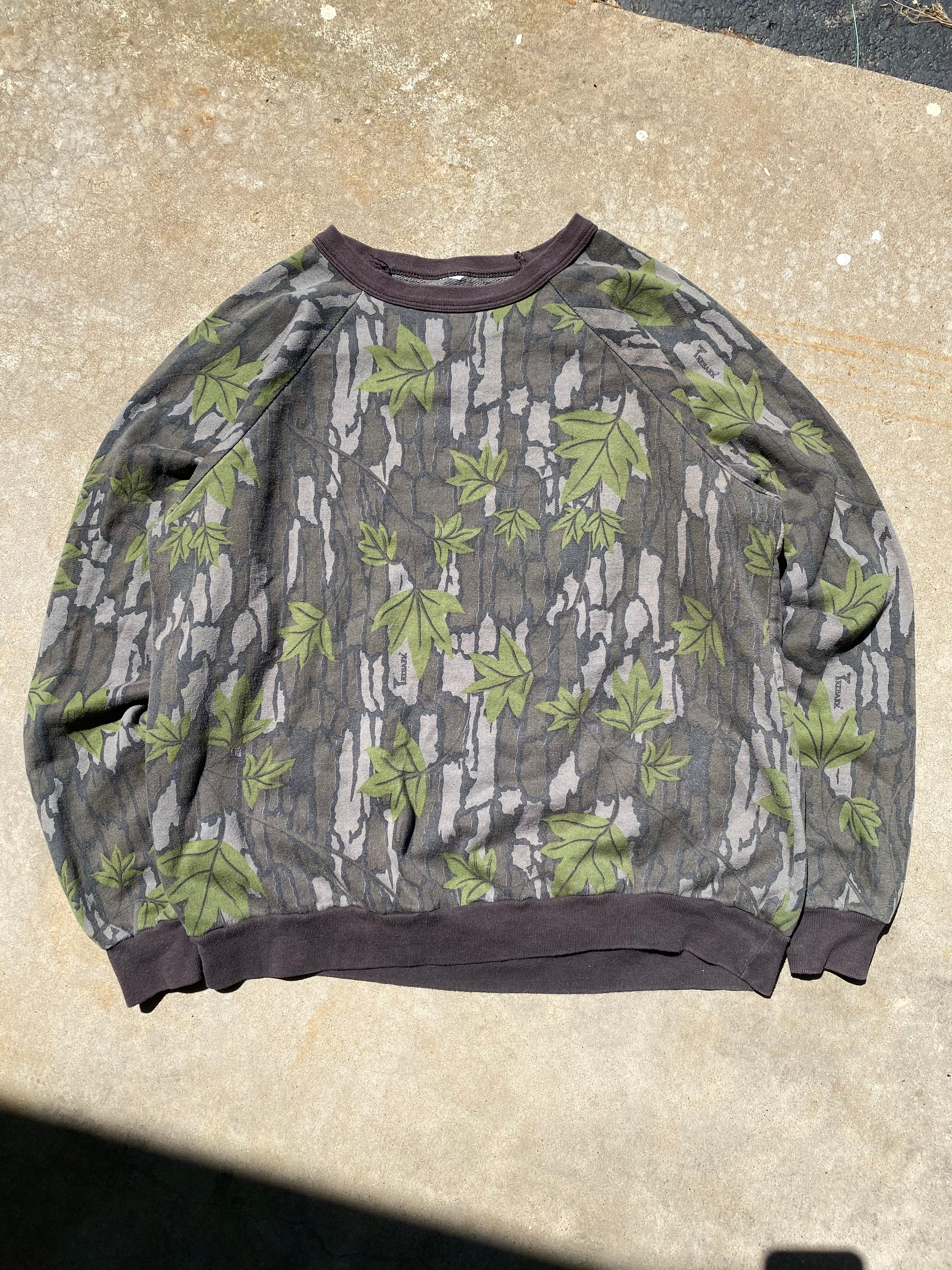 1980s Trebark Green Leaf Camo Crewneck (M)