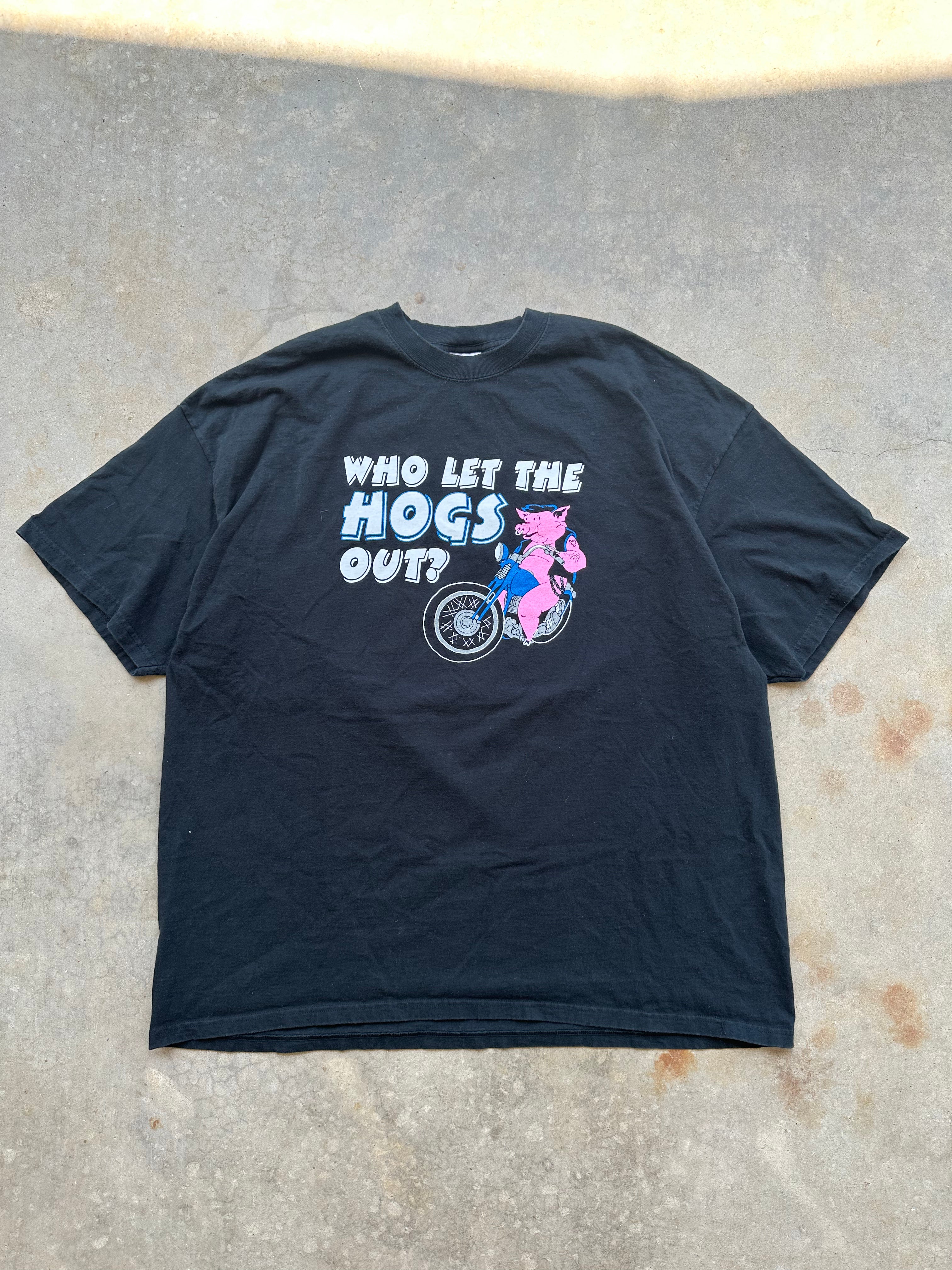 1990s Who Let The Hogs Out T-Shirt (XXXL)