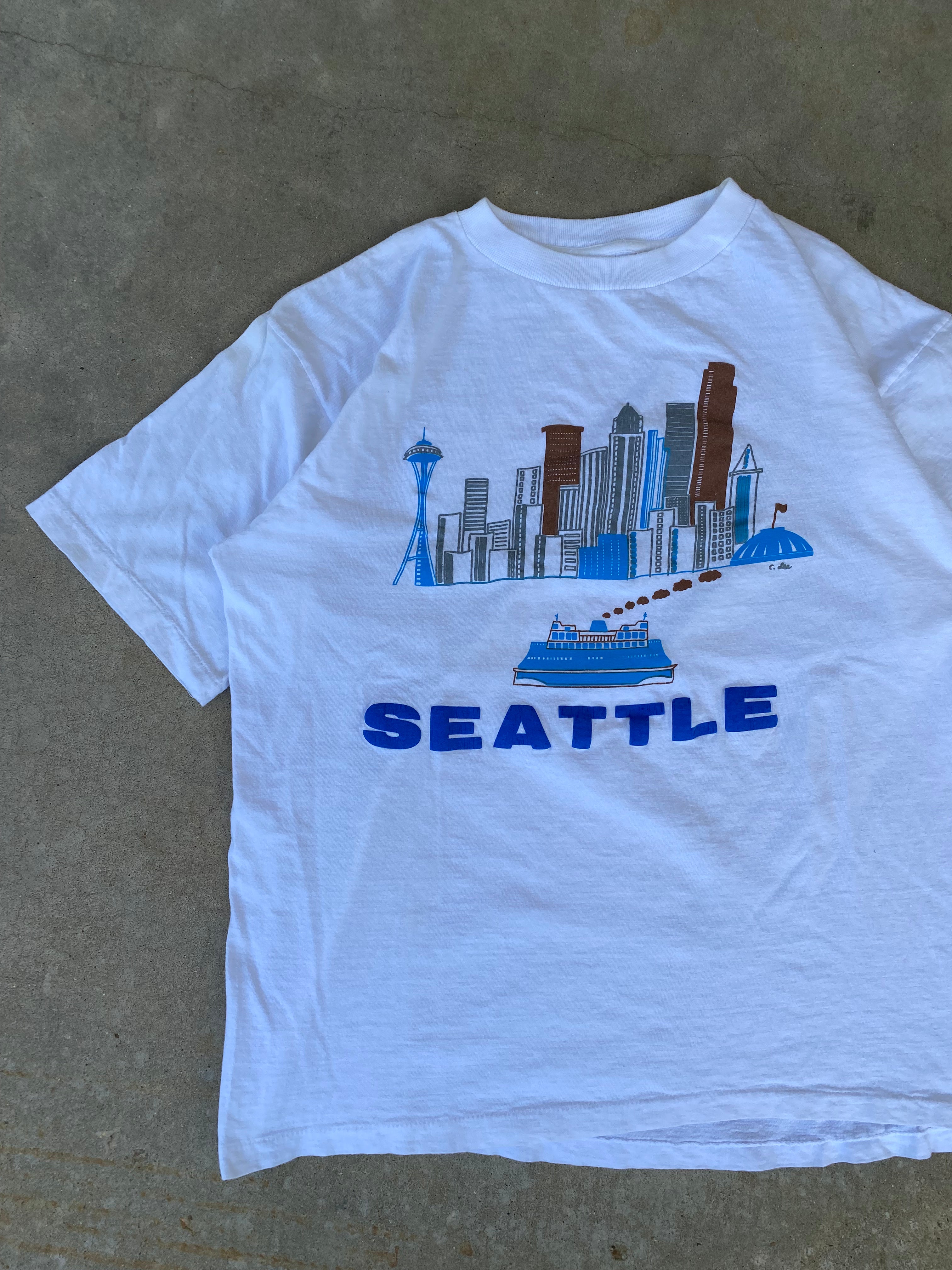 1980s Seattle Boxy T-Shirt (L/XL)