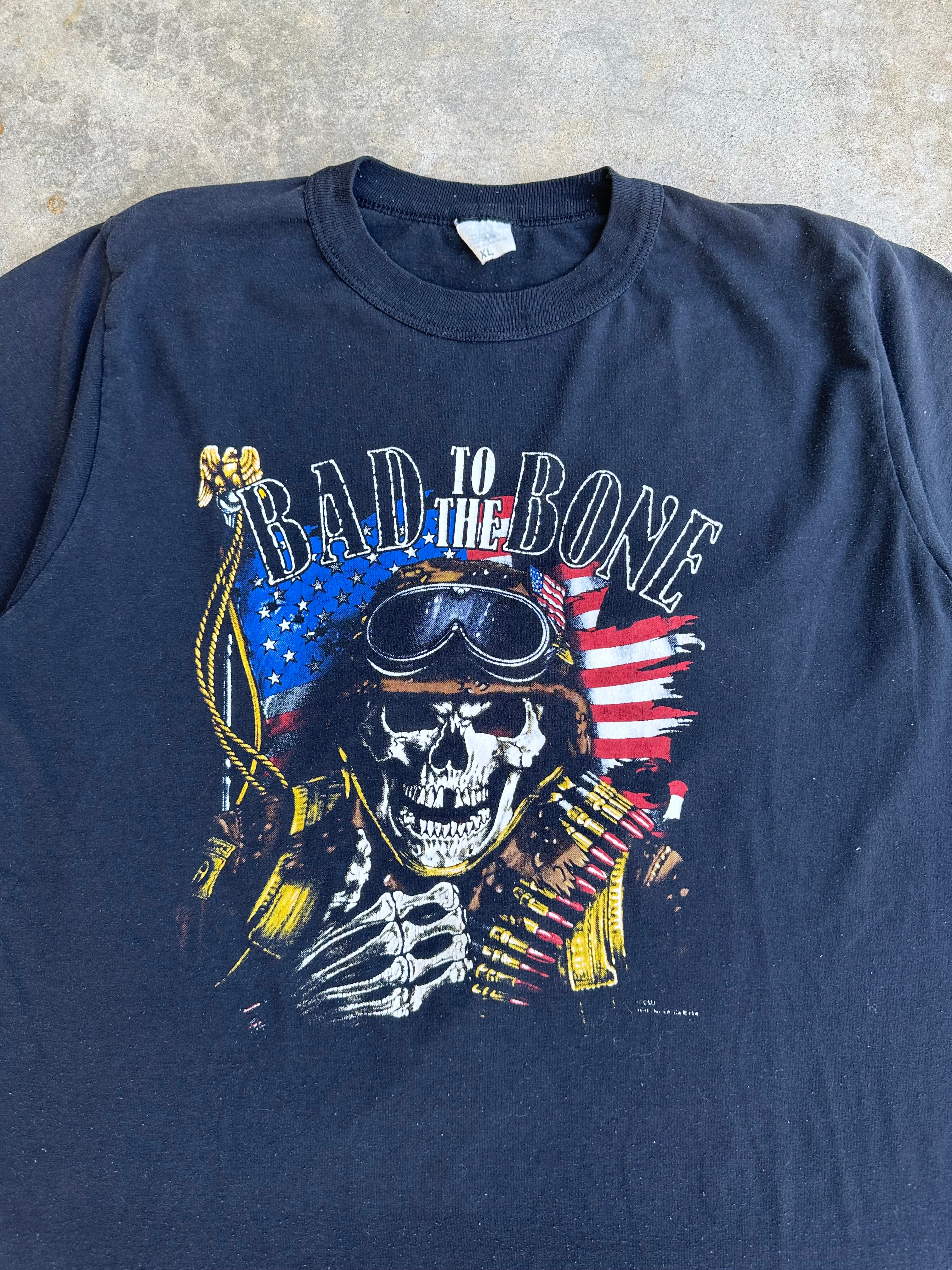 1980s Bad to the Bone T-Shirt (L/XL)