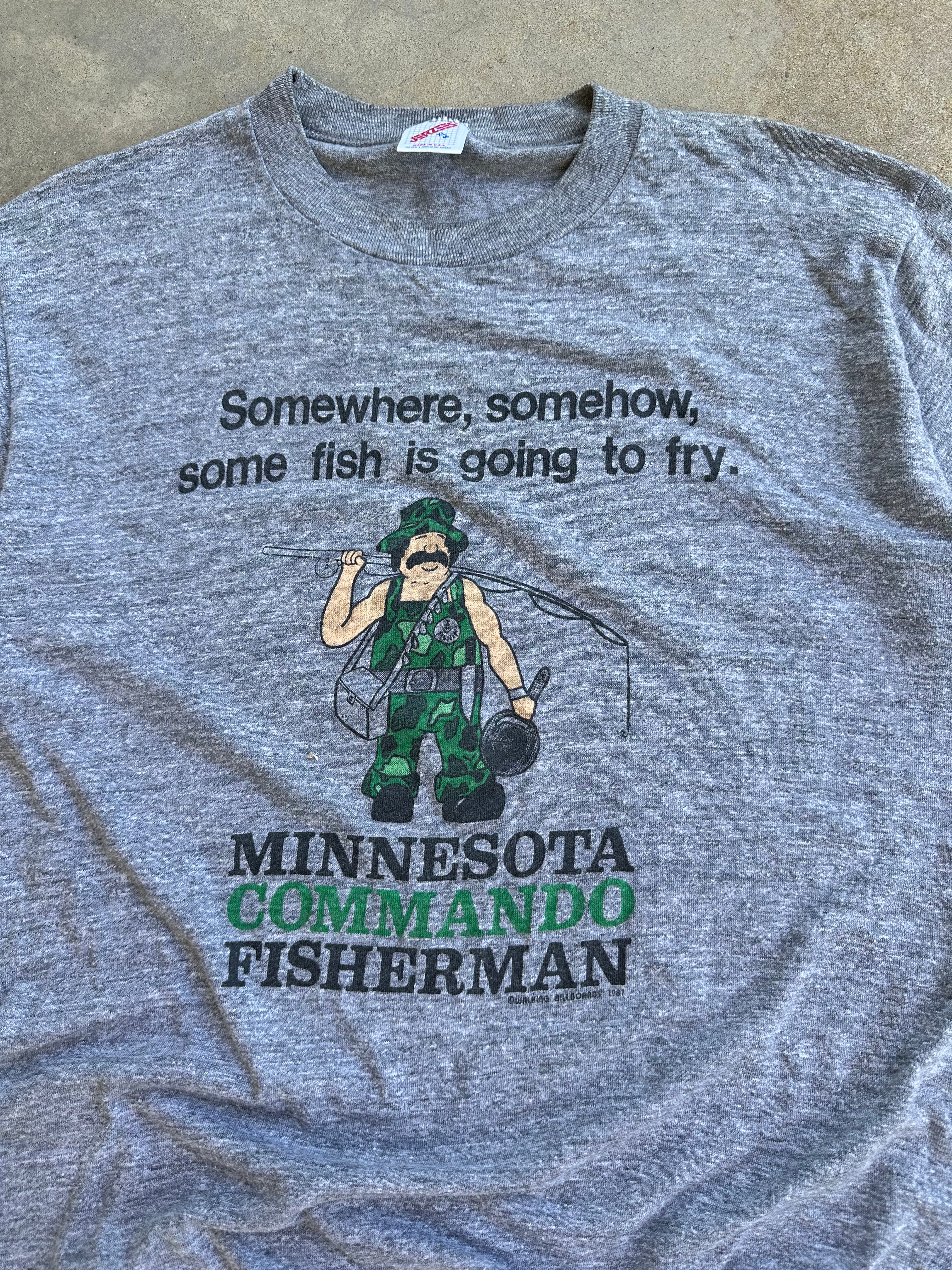 1987 Minnesota Commando Fisherman T-Shirt (L)
