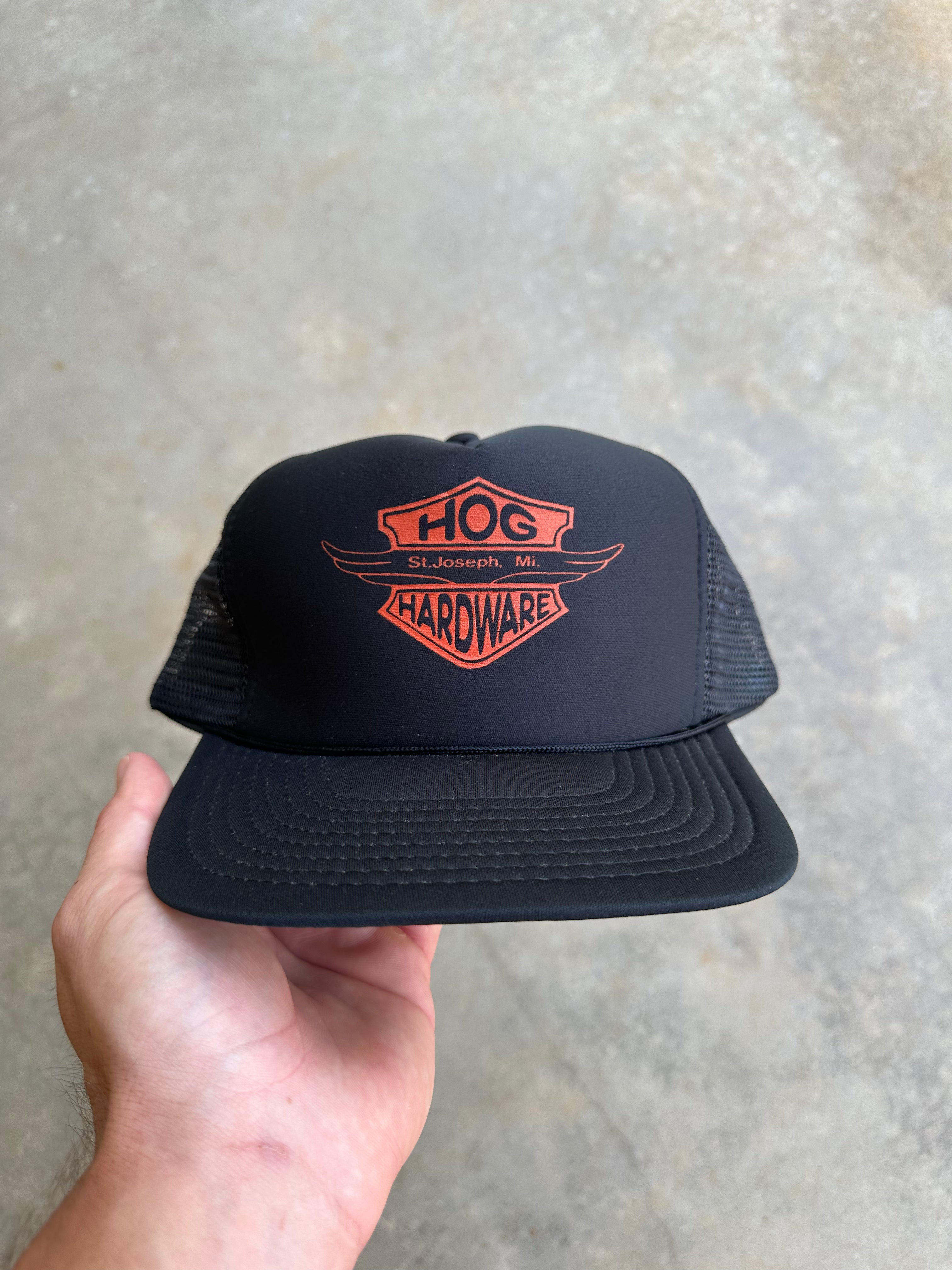 1980s Hog Hardware Trucker Hat