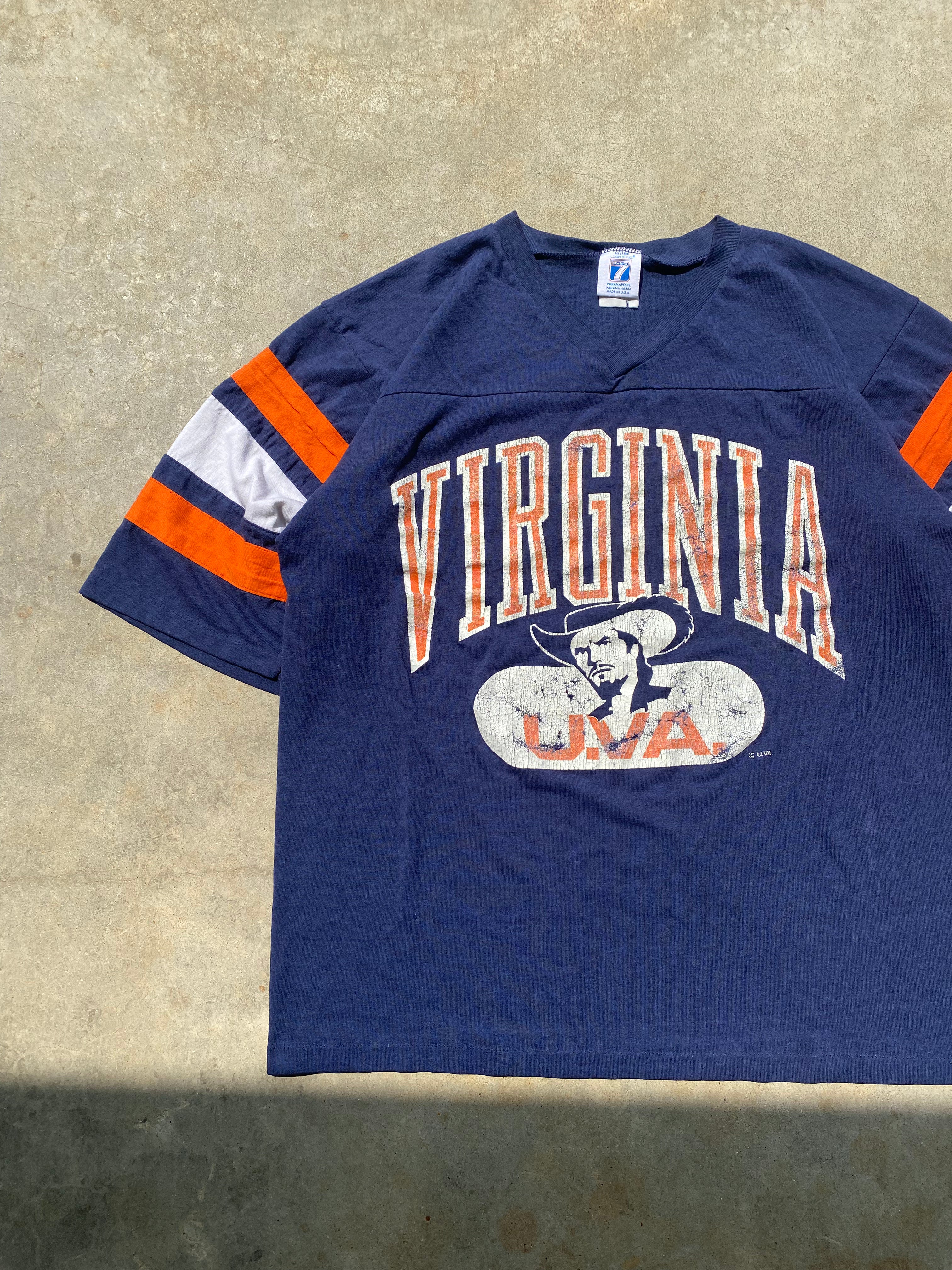 1980s University of Virginia Jersey T-Shirt (M)