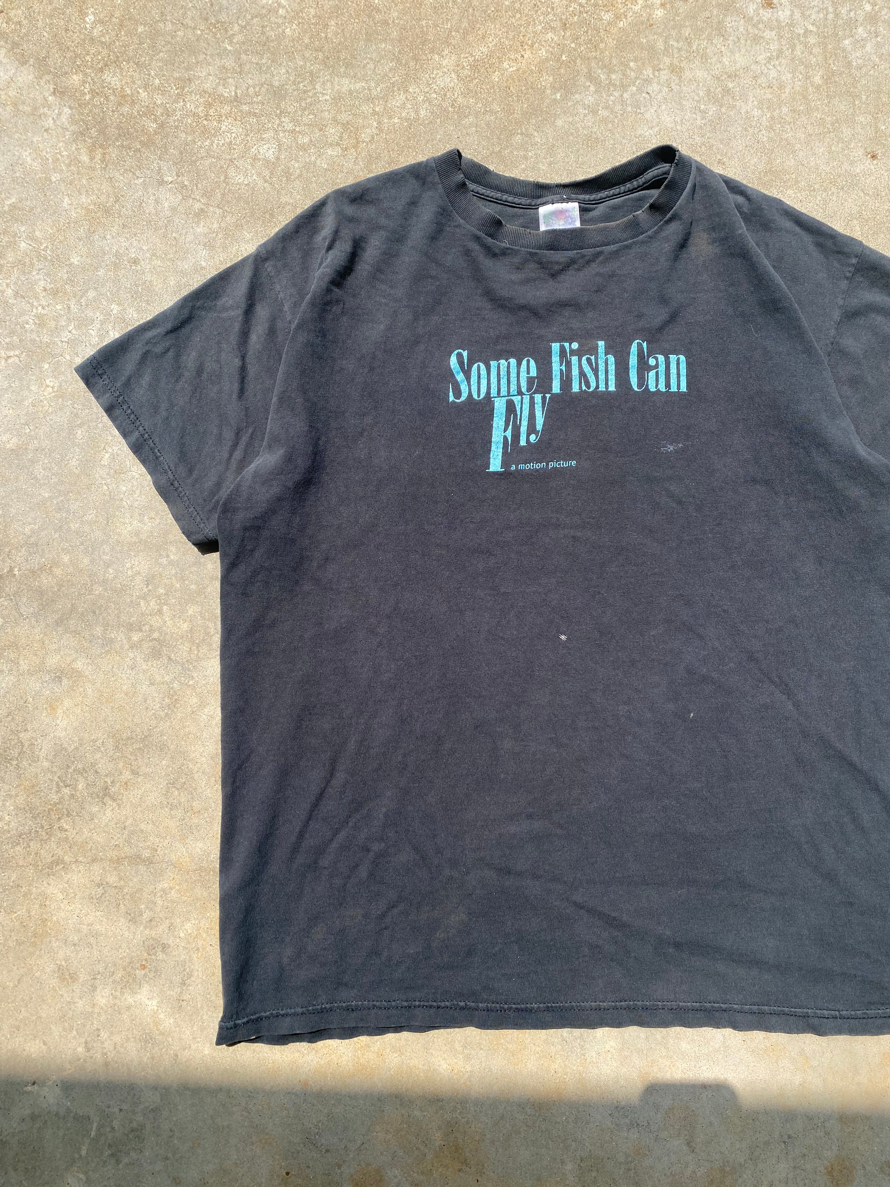 1999 Distressed Some Fish Can Fly T-Shirt