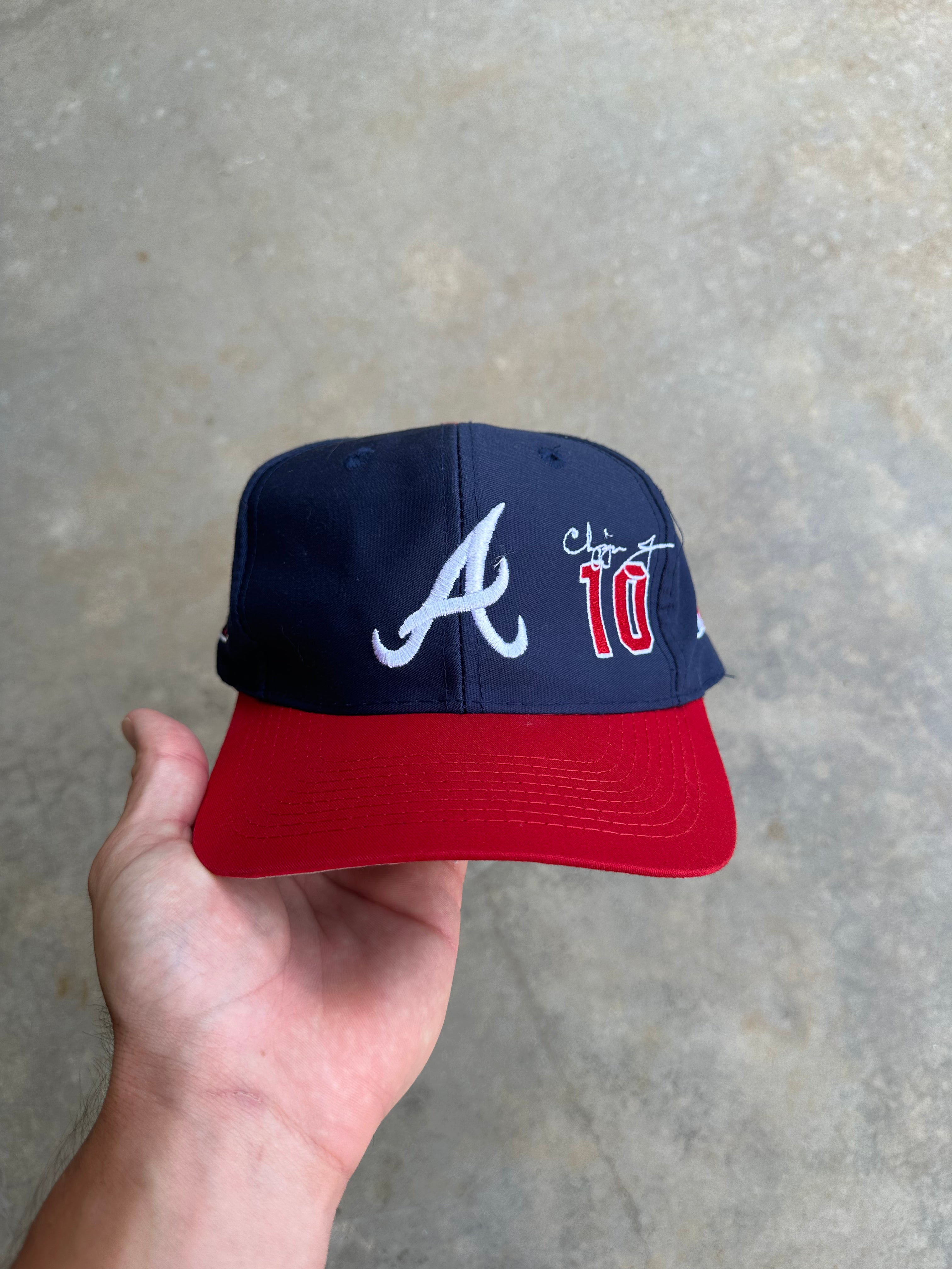 1990s Atlanta Braves Chipper Jones SnapBack