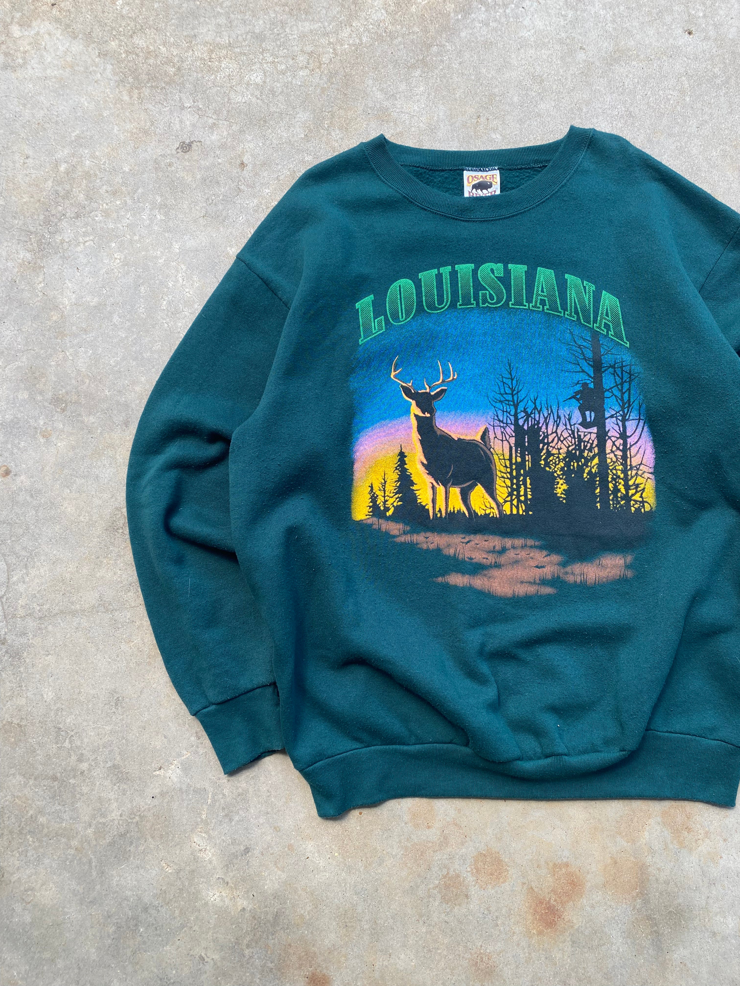 1990s Louisiana Deer Hunter Crewneck (L/XL)