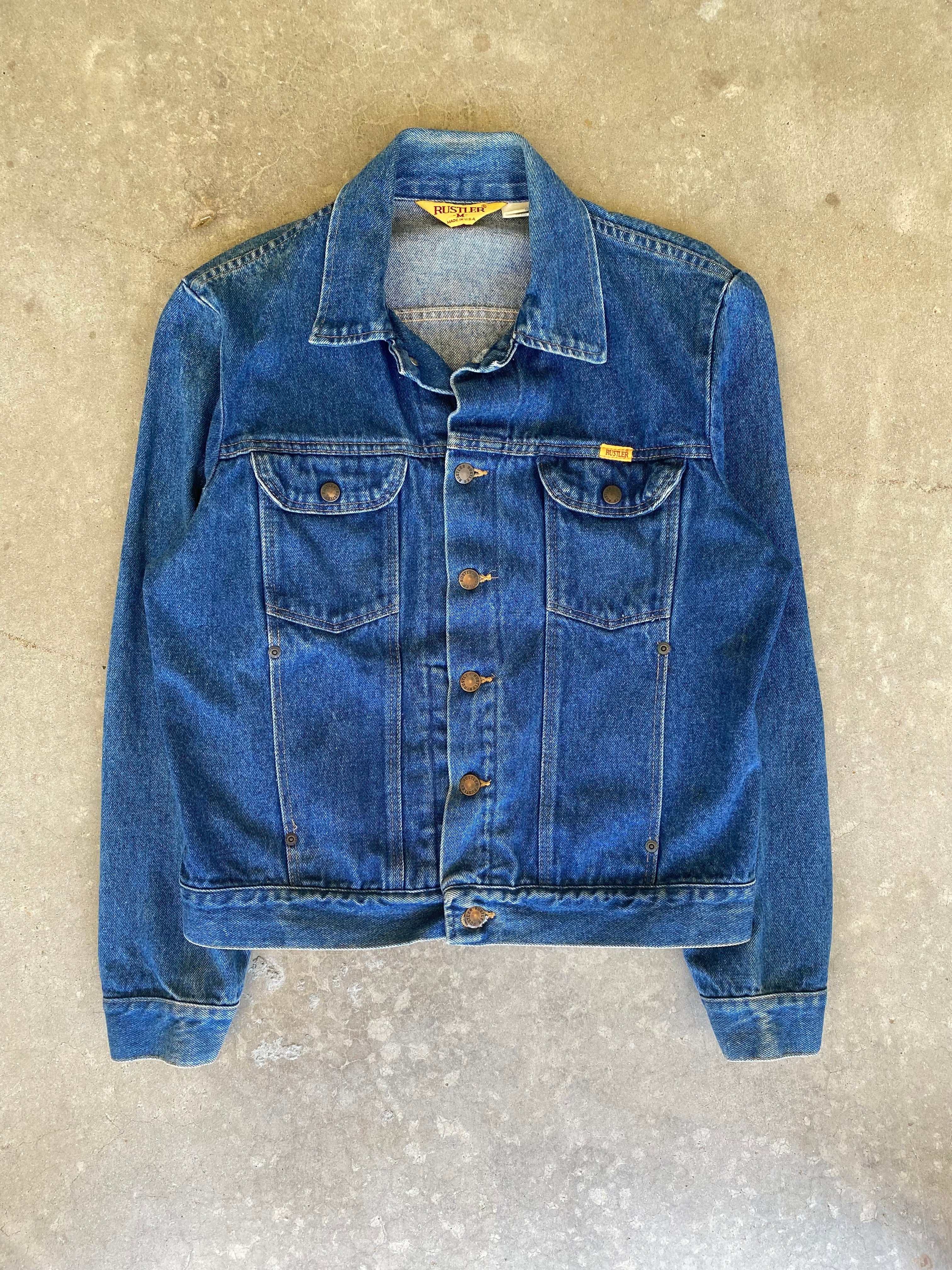 Rustler Jean Jacket 1980s Rustler Denim Jacket (S/M)