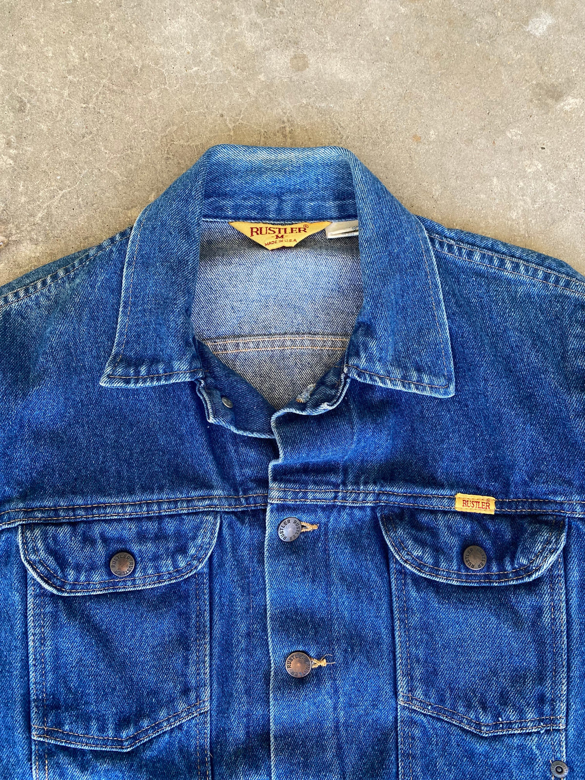 Rustler Jean Jacket 1980s Rustler Denim Jacket (S/M)