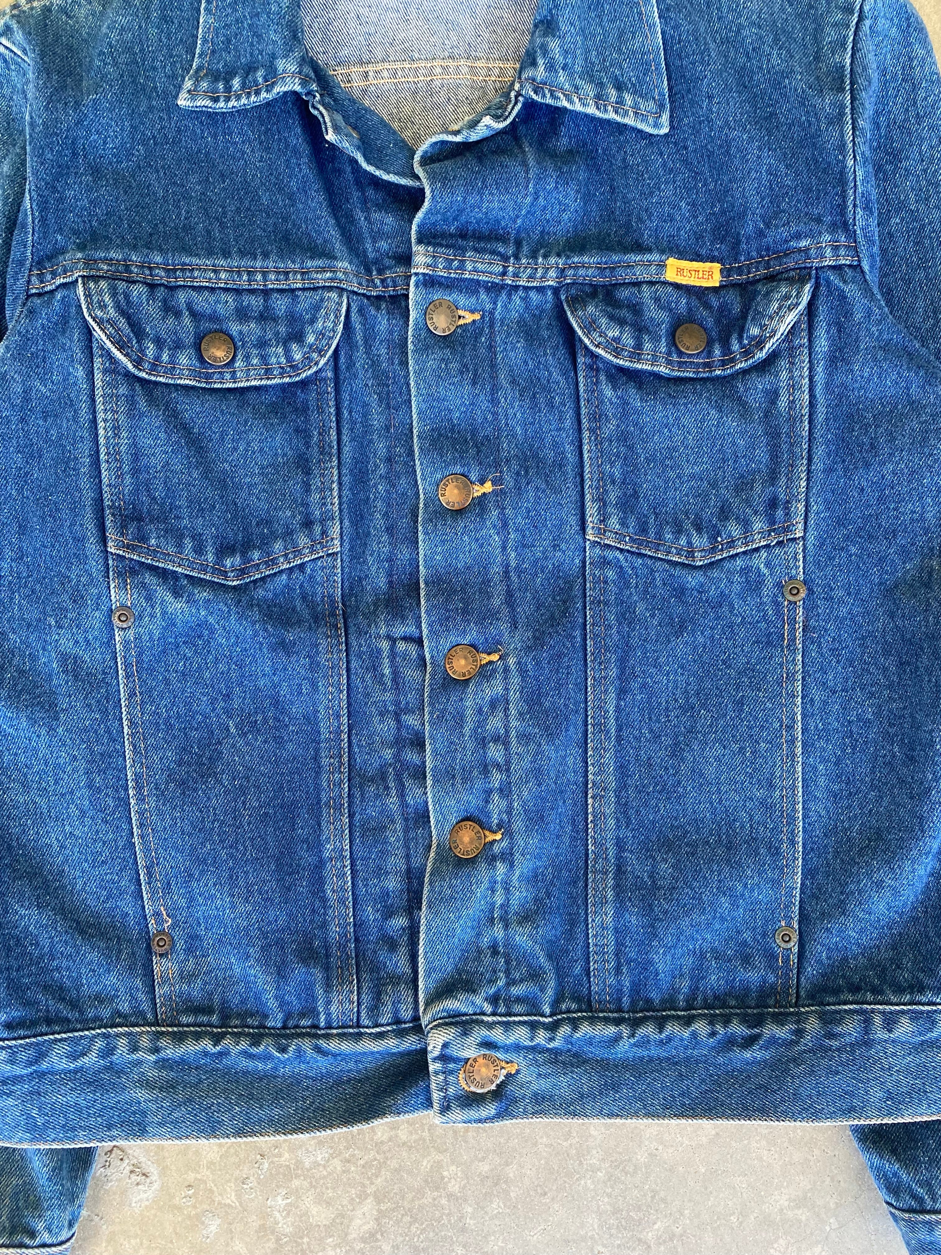 Rustler Jean Jacket 1980s Rustler Denim Jacket (S/M)