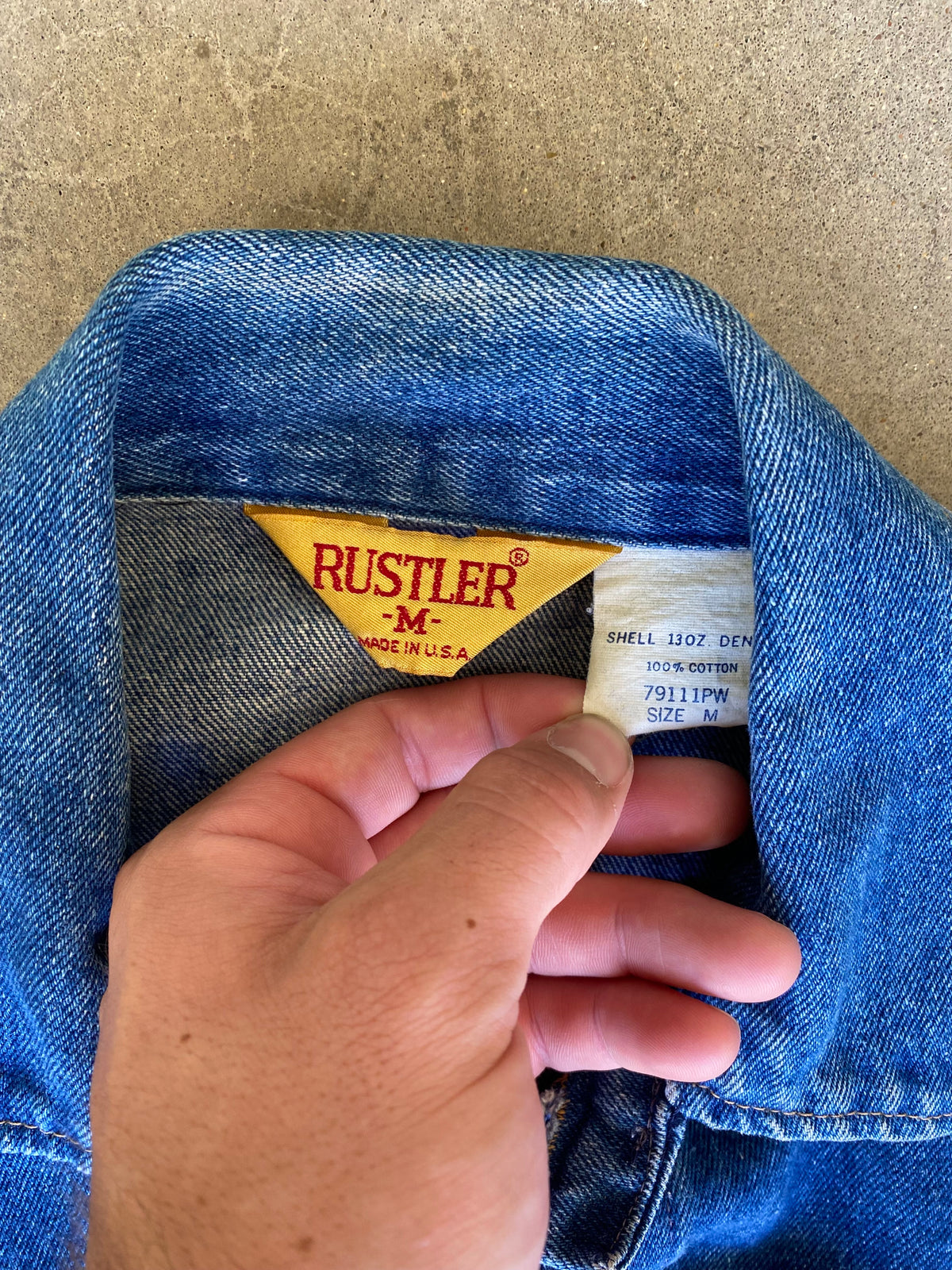 Rustler Jean Jacket 1980s Rustler Denim Jacket (S/M)
