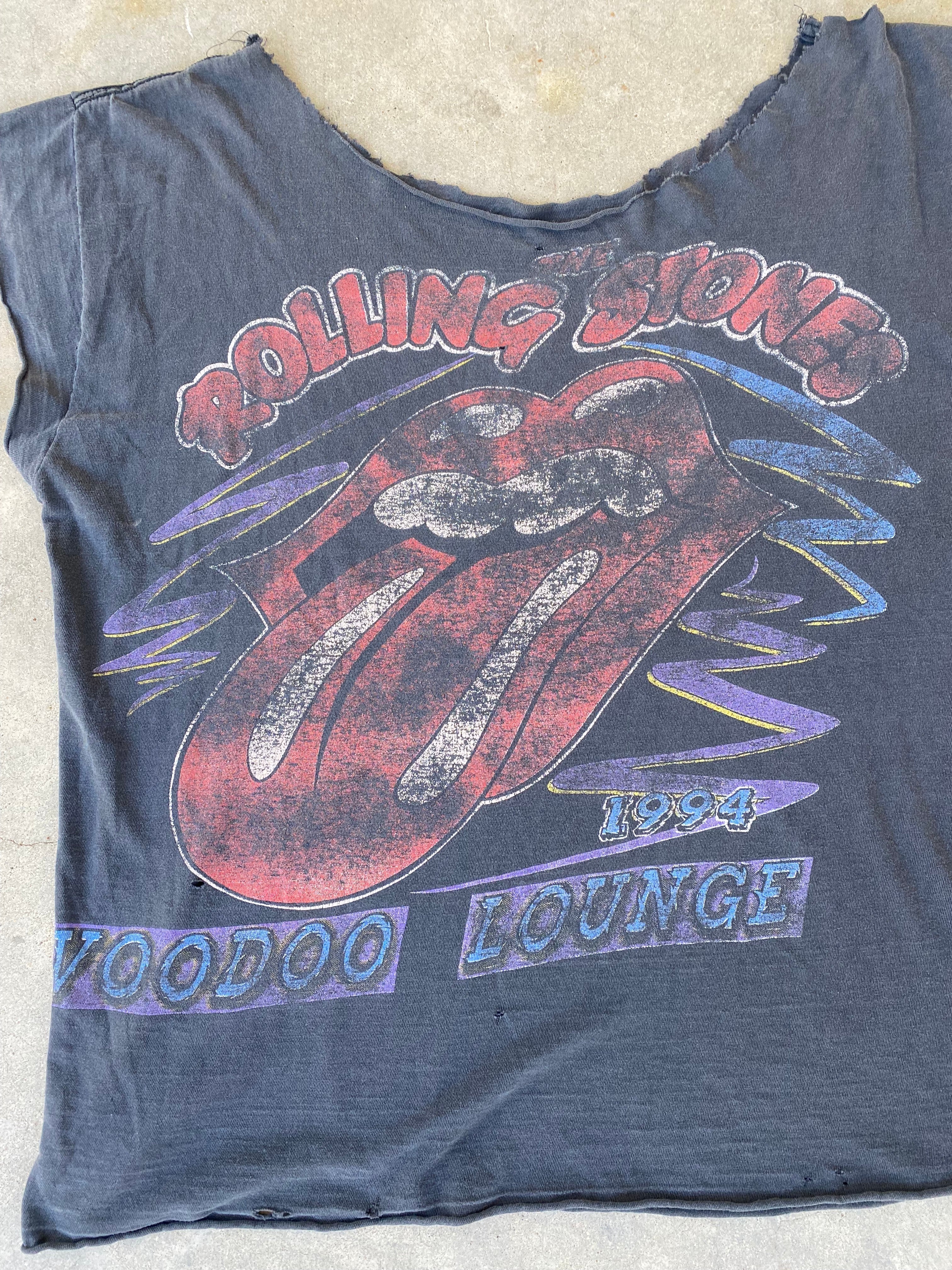 1994 Rolling Stones Voodoo Lounge Cropped Shirt (XL)